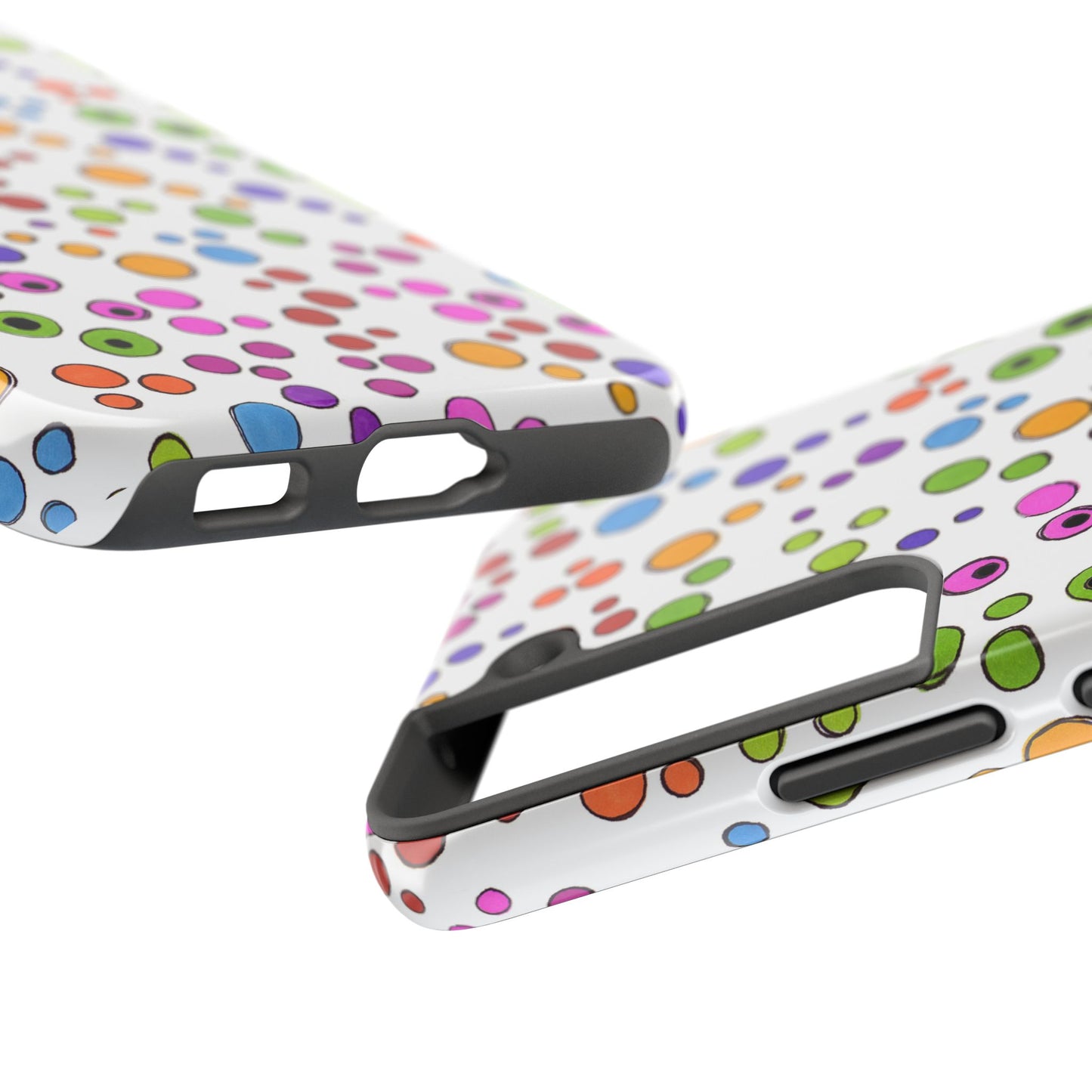 Dog Dots White / Multi Phone Case