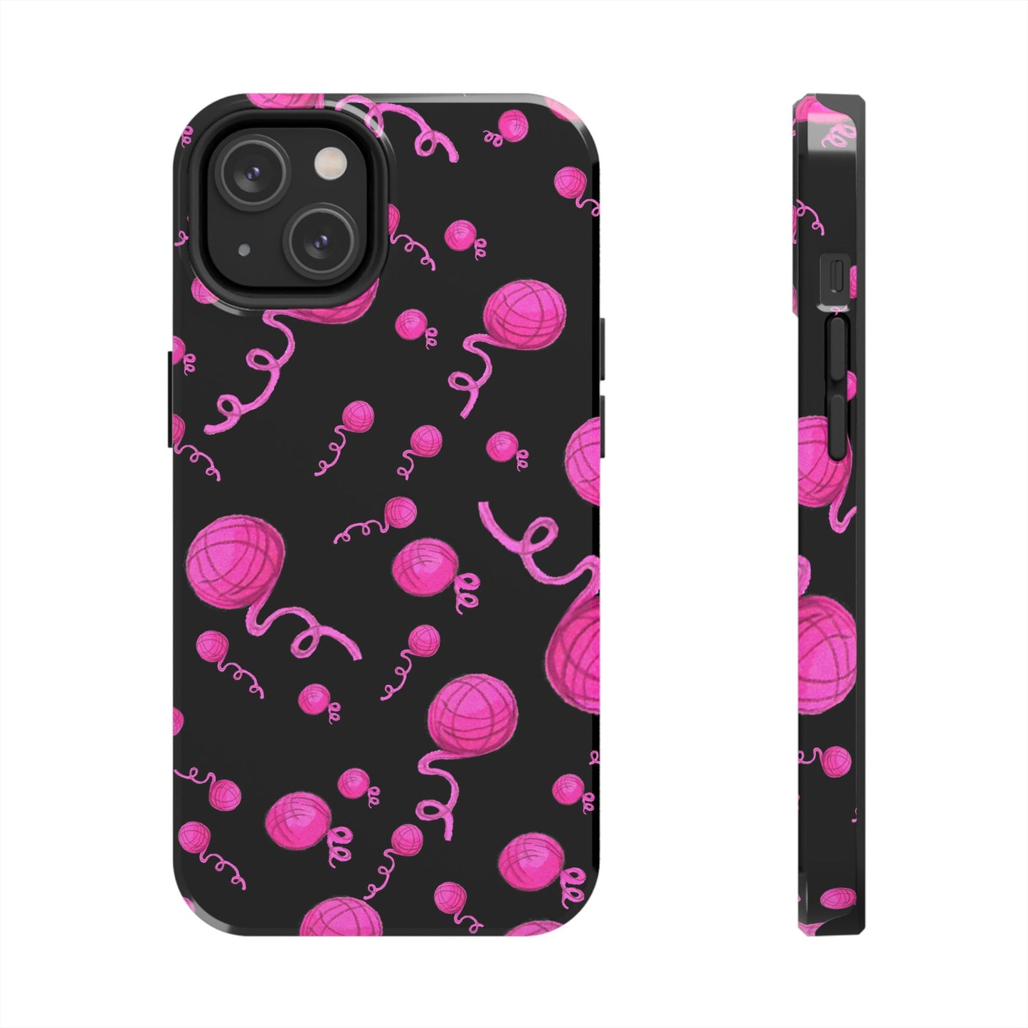 Yarniverse Black / Pink Phone Case