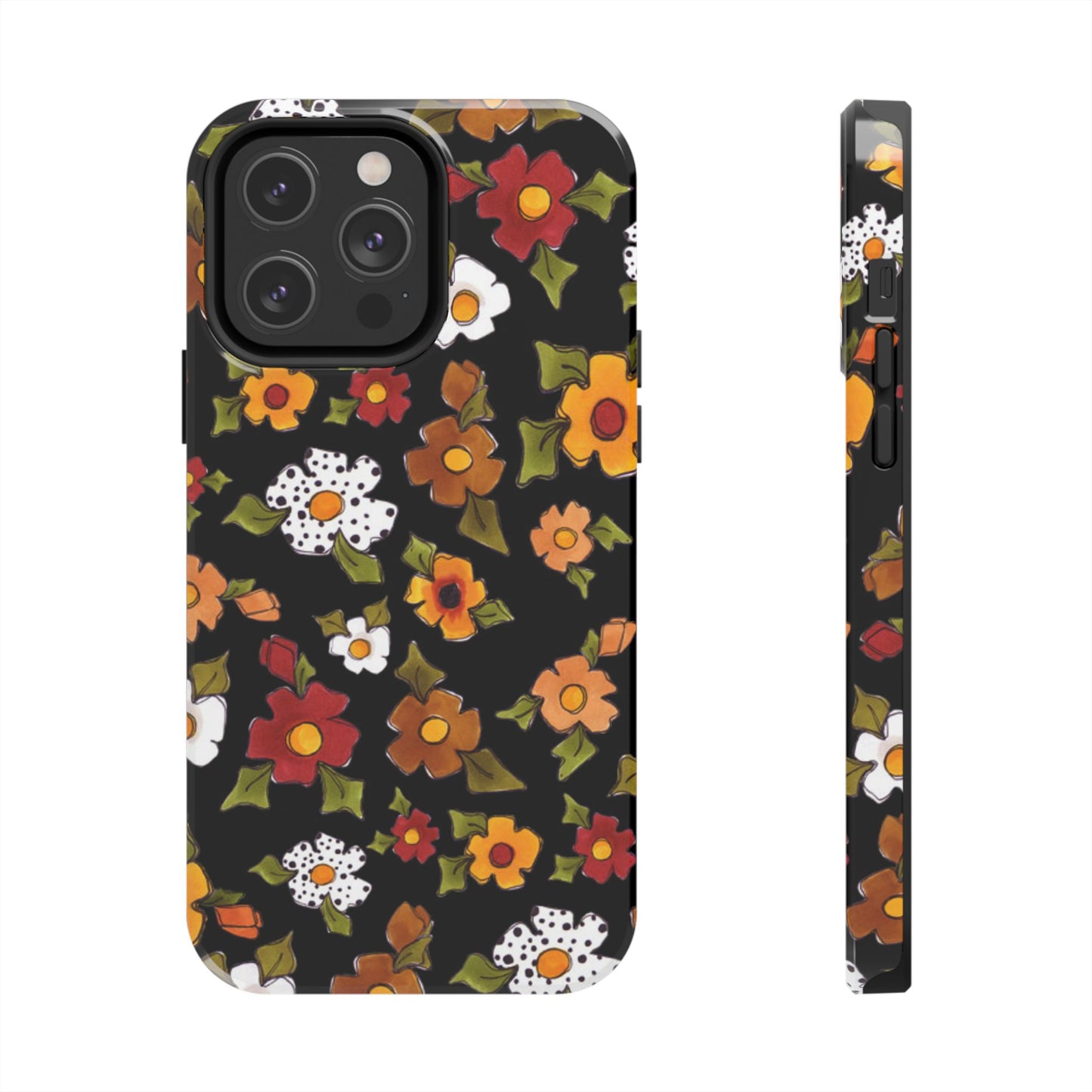 Spice Posie Black Phone Case