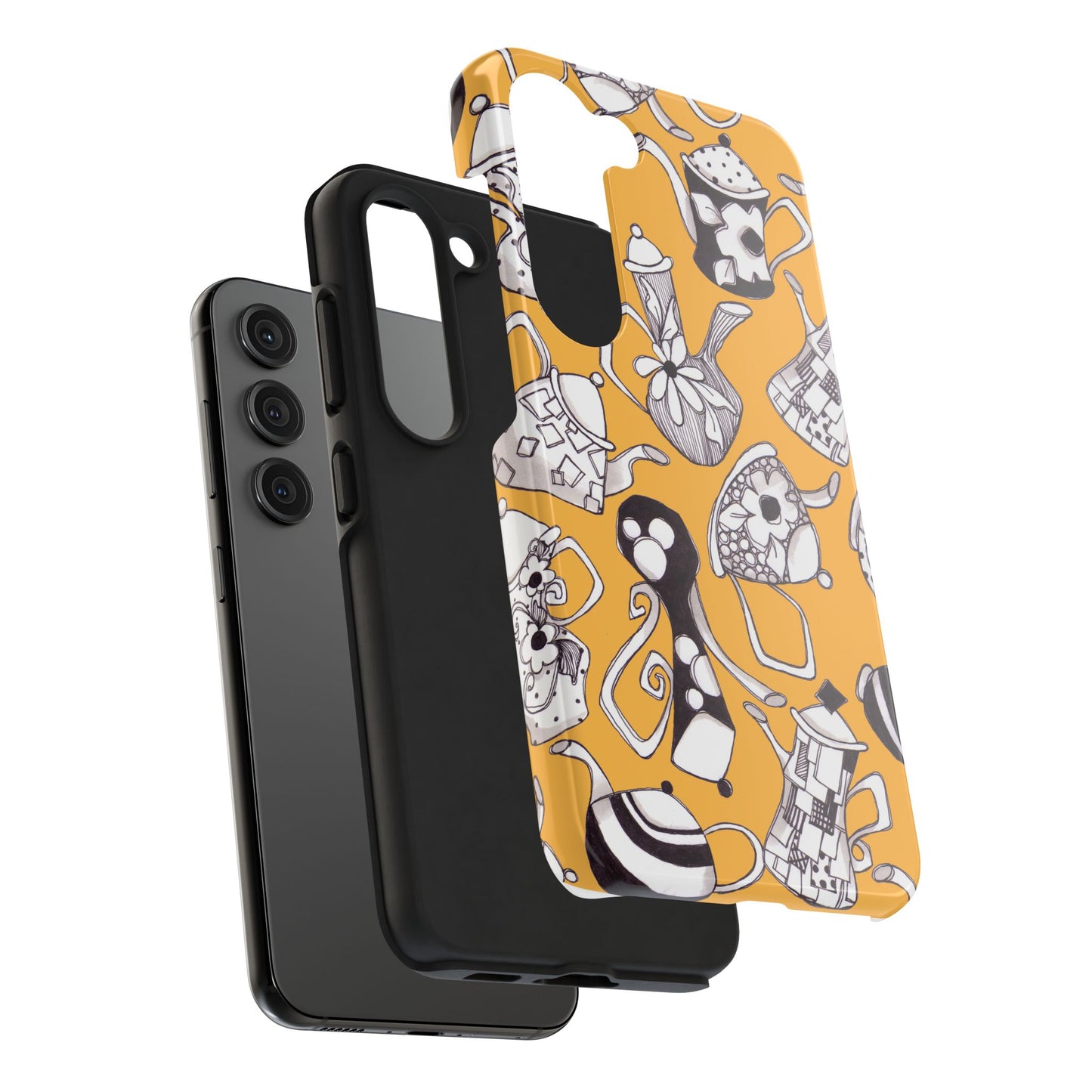 Fancy Pots Yellow Phone Case