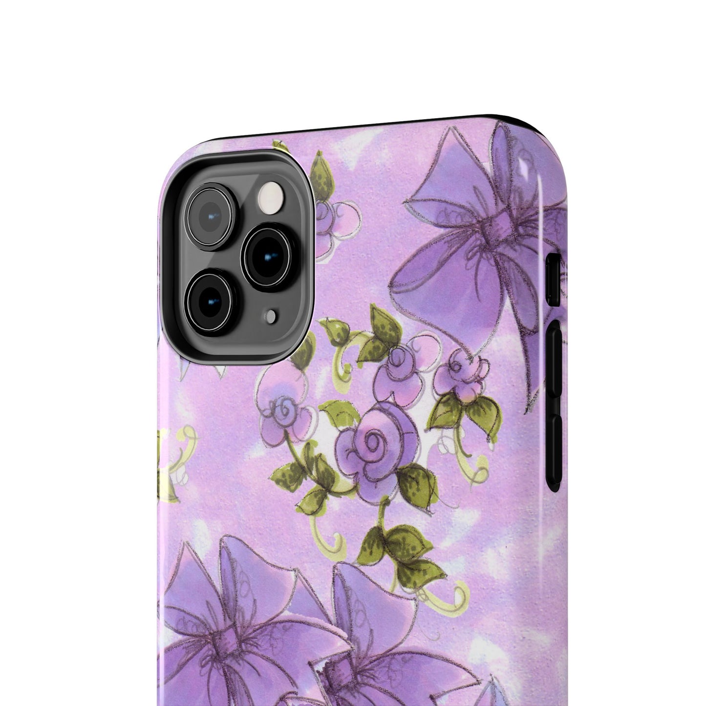 Bows & Flowers Purple Phone Case