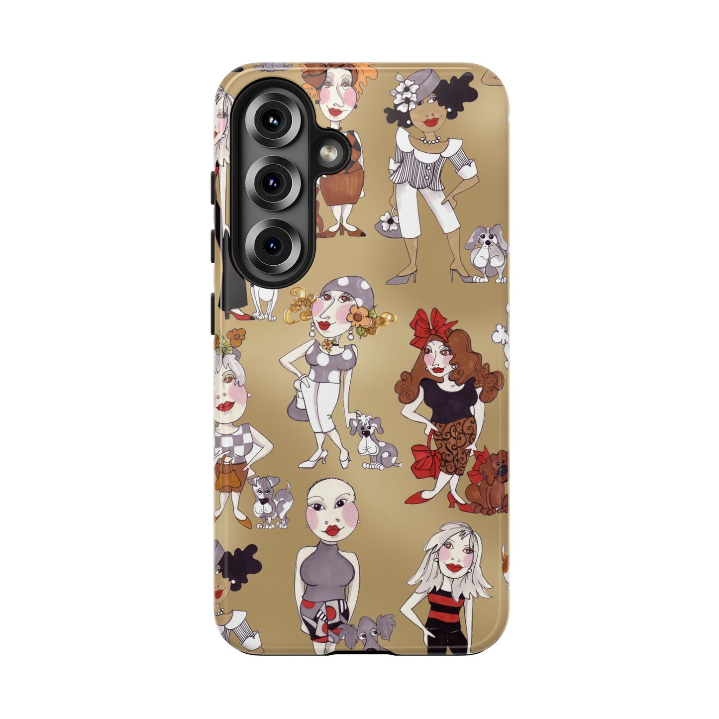 Dog Ladies Tan Phone Case