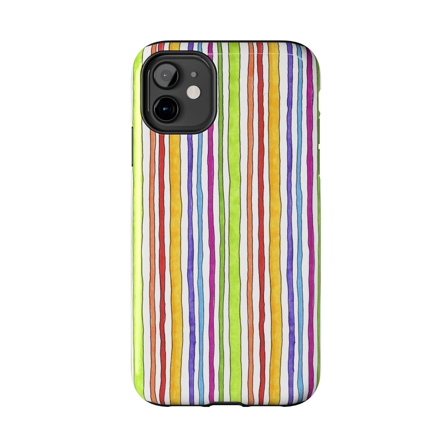 Stripe Fancy White Phone Case