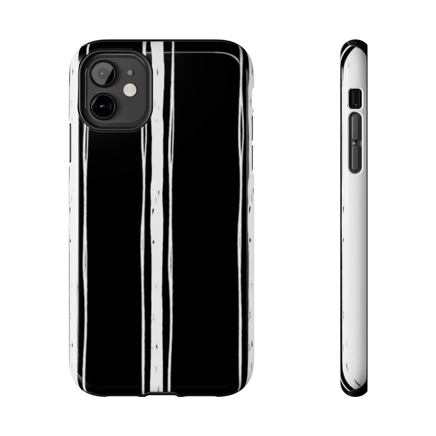 Black / White Stripe Phone Case