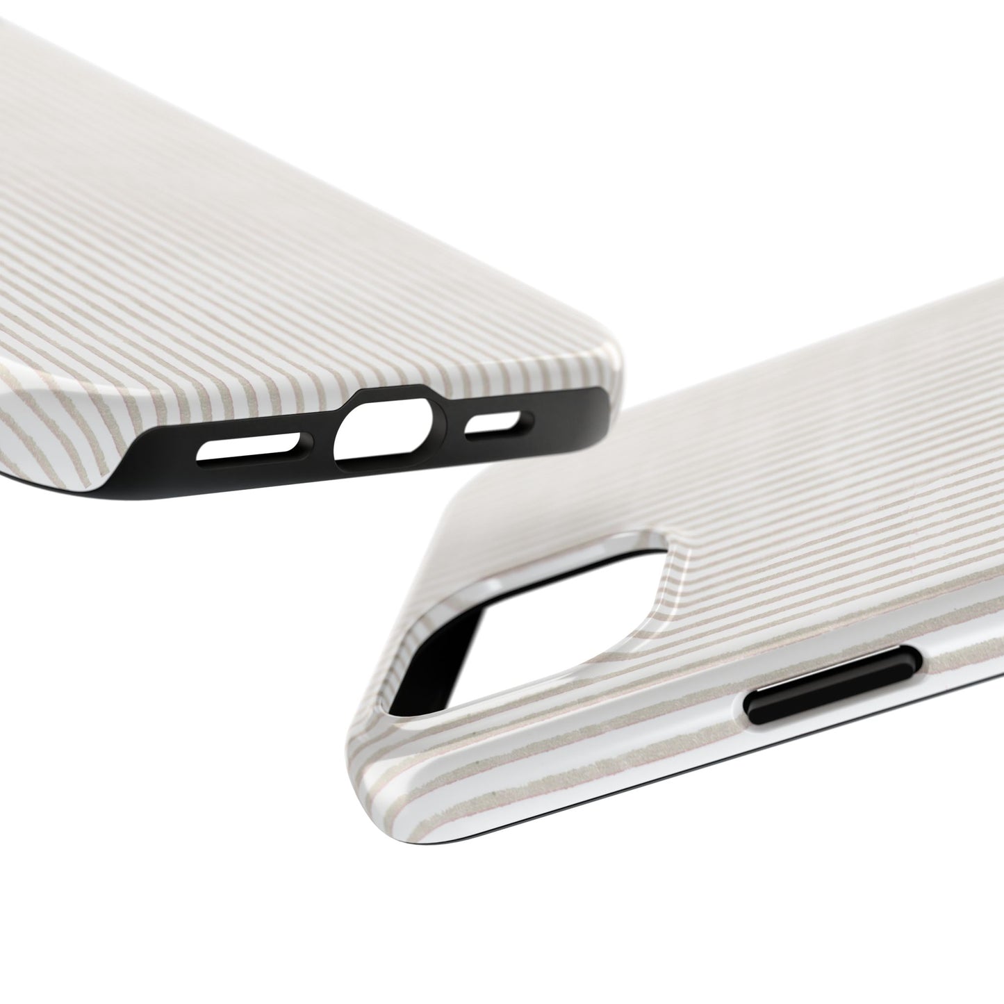 Stripe White / Gray Phone Case