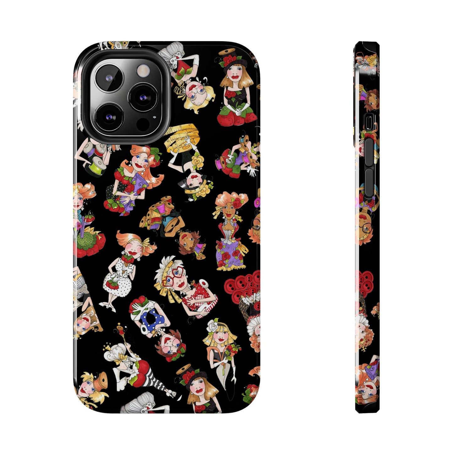 Curious Toss Black Phone Case