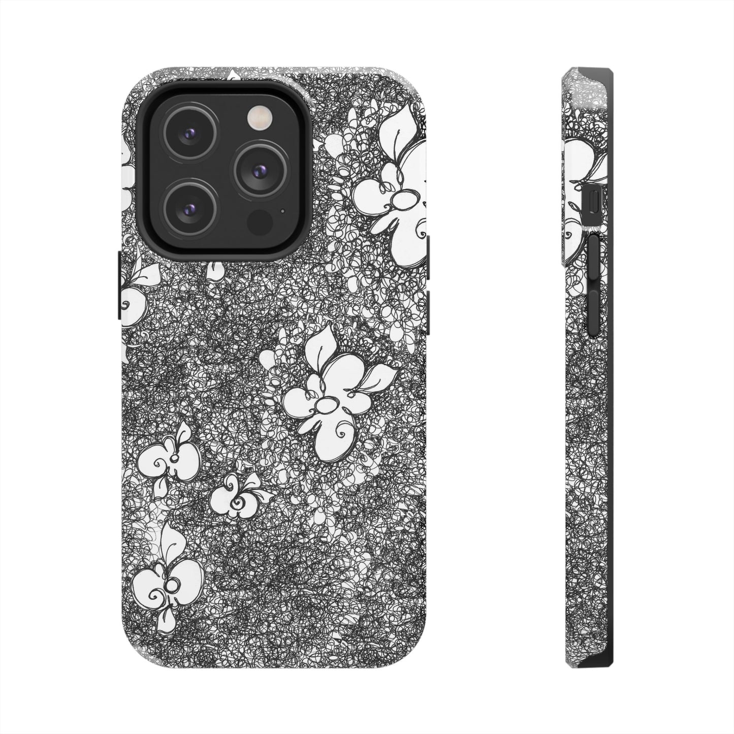 Flower Scribbles Phone Case