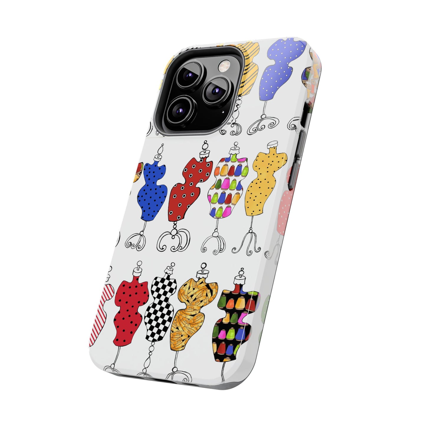 Go Figure White / Multi Phone Case