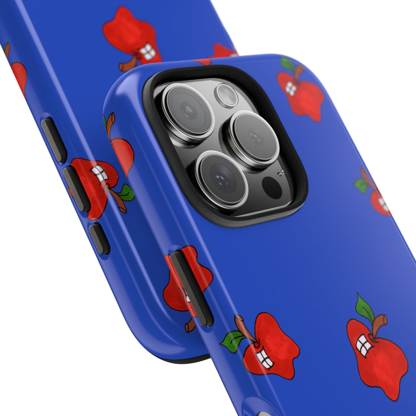 Flying Apples Blue Phone Case