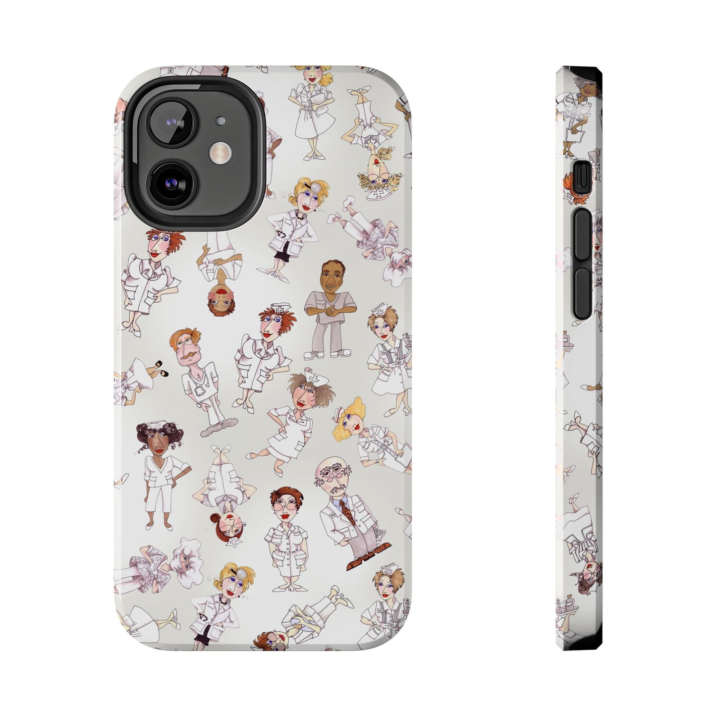 Tossed Nurses Gray Phone Case