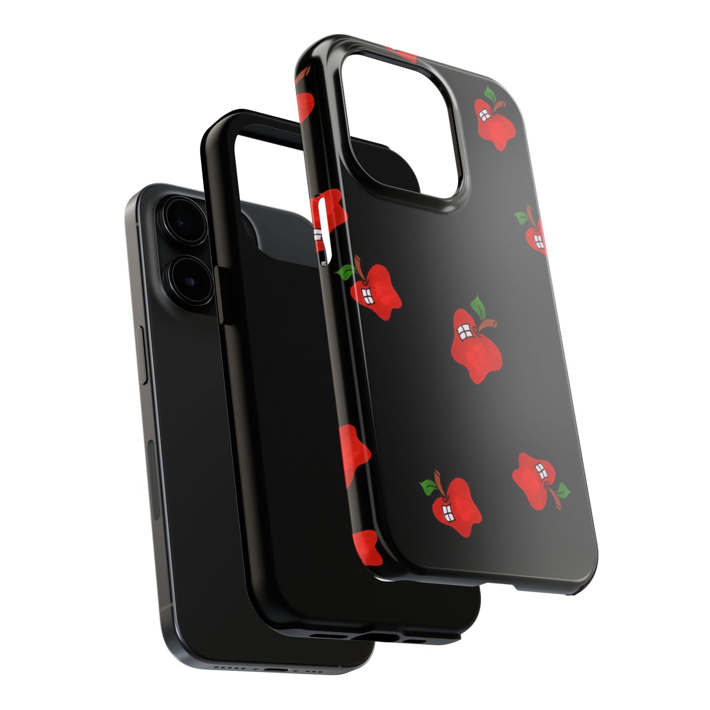 Flying Apples Black Phone Case