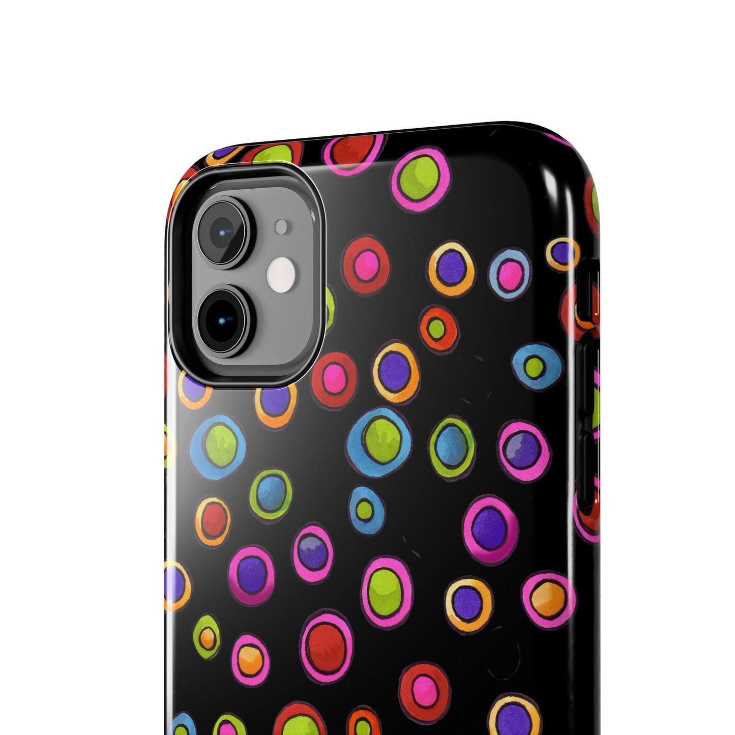 Dopey Dots Black Phone Case