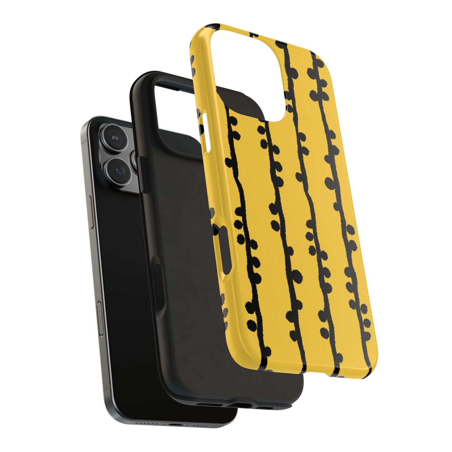 Loopy Stripe Yellow Phone Case