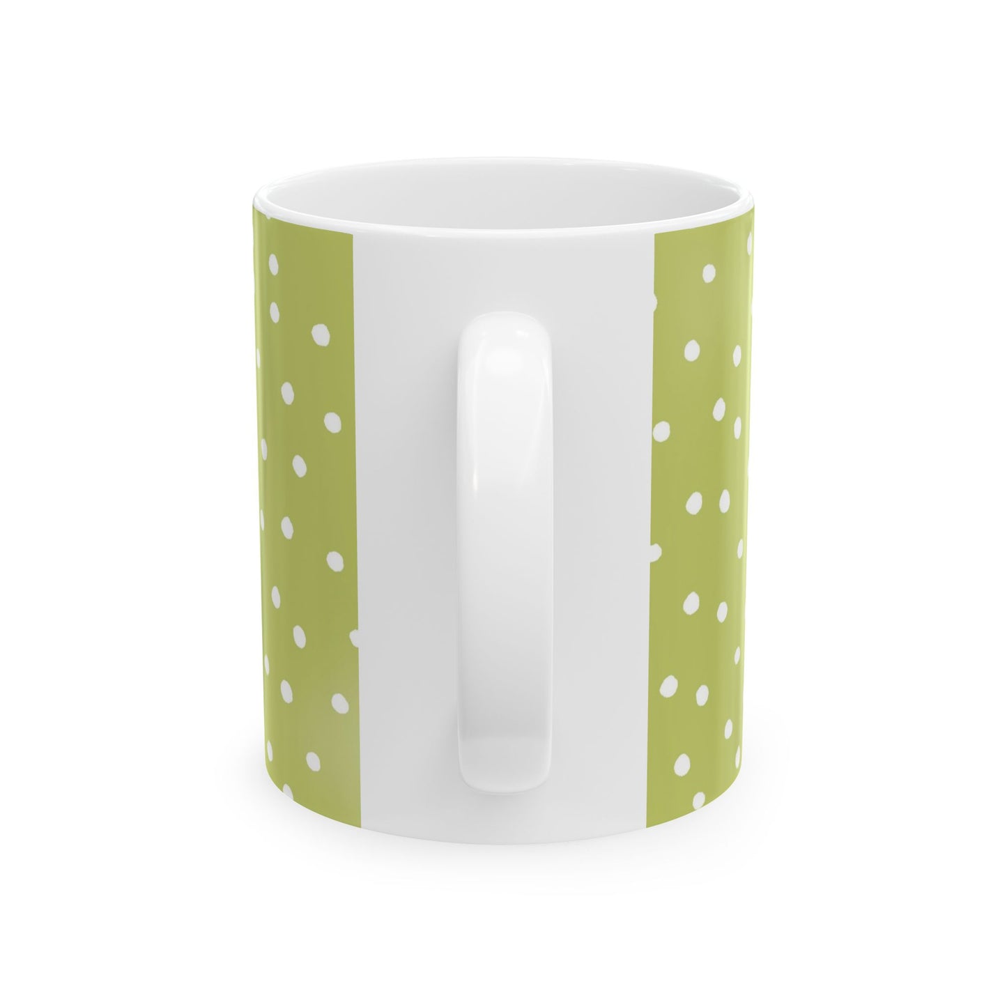 Dinky Dots Light Green / White Cup