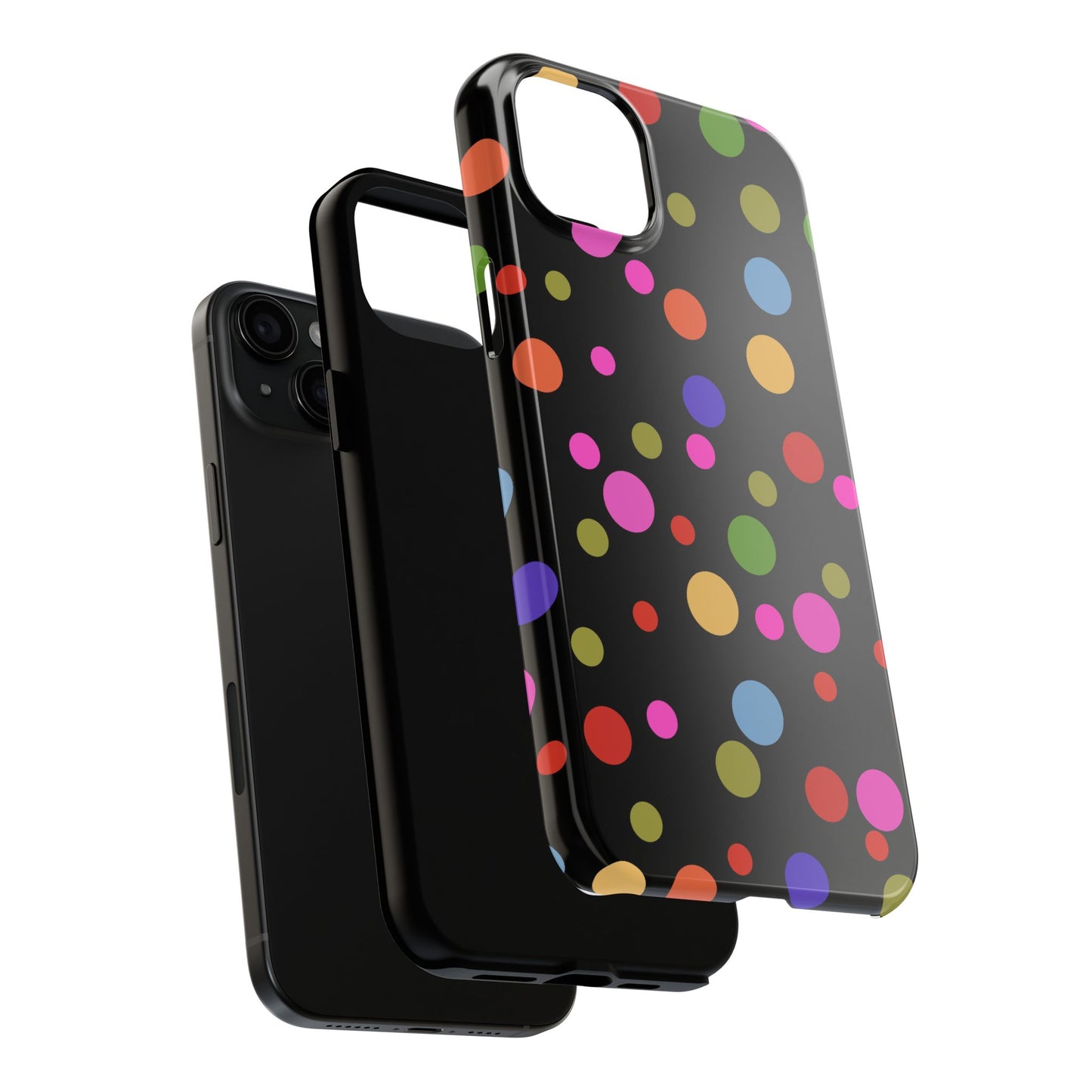 Dot Assortment Black Phone Case