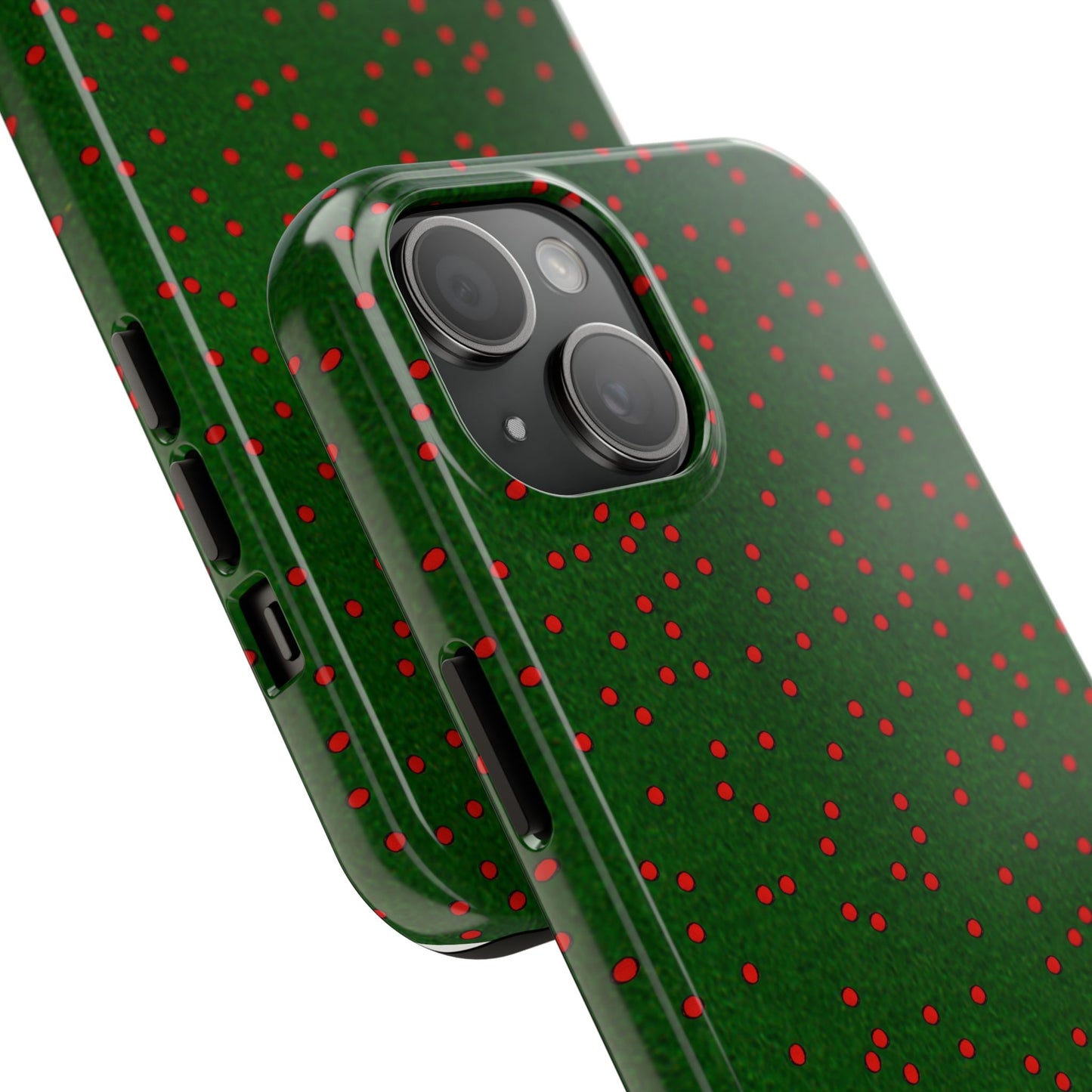 Happy Dots Green / Red Phone Case