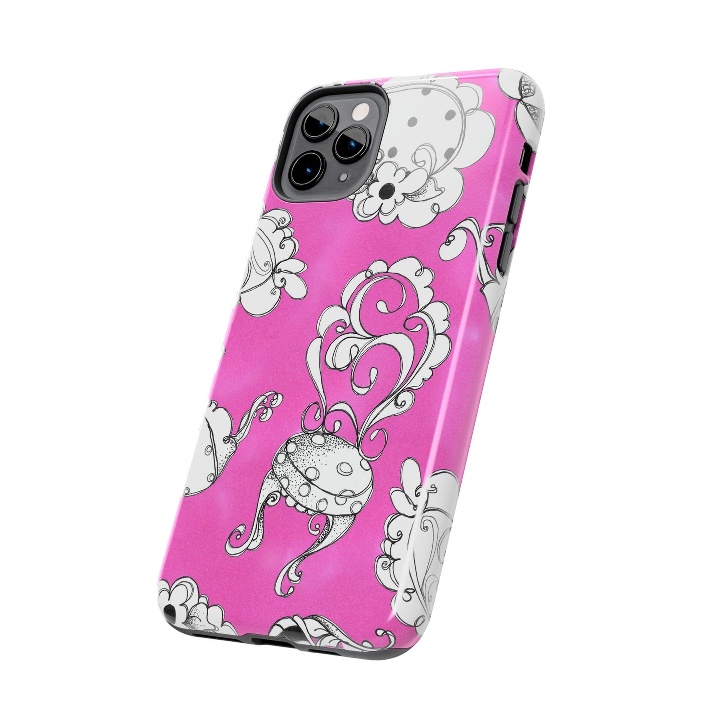Bistro Chairs Pink Phone Case