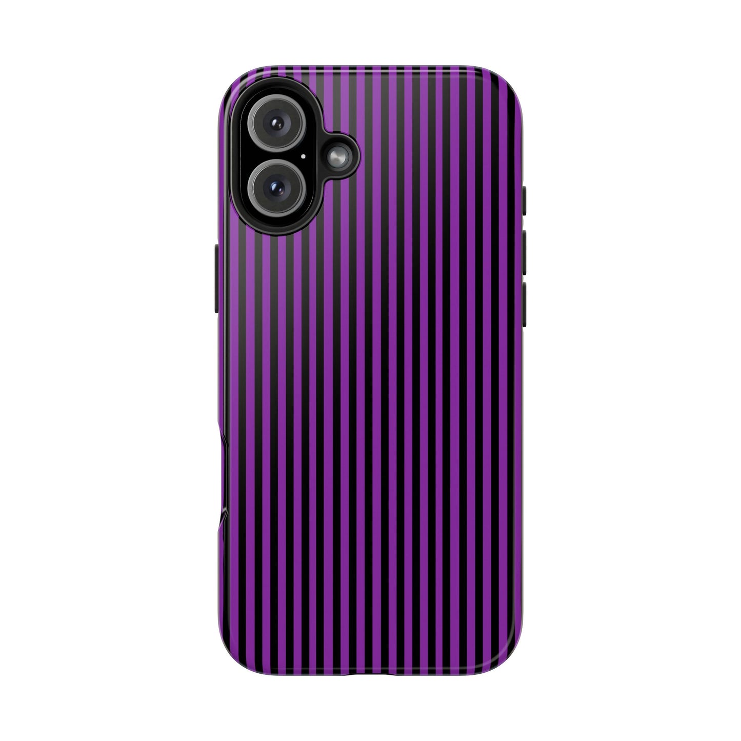 Stripe Purple / Black Phone Case