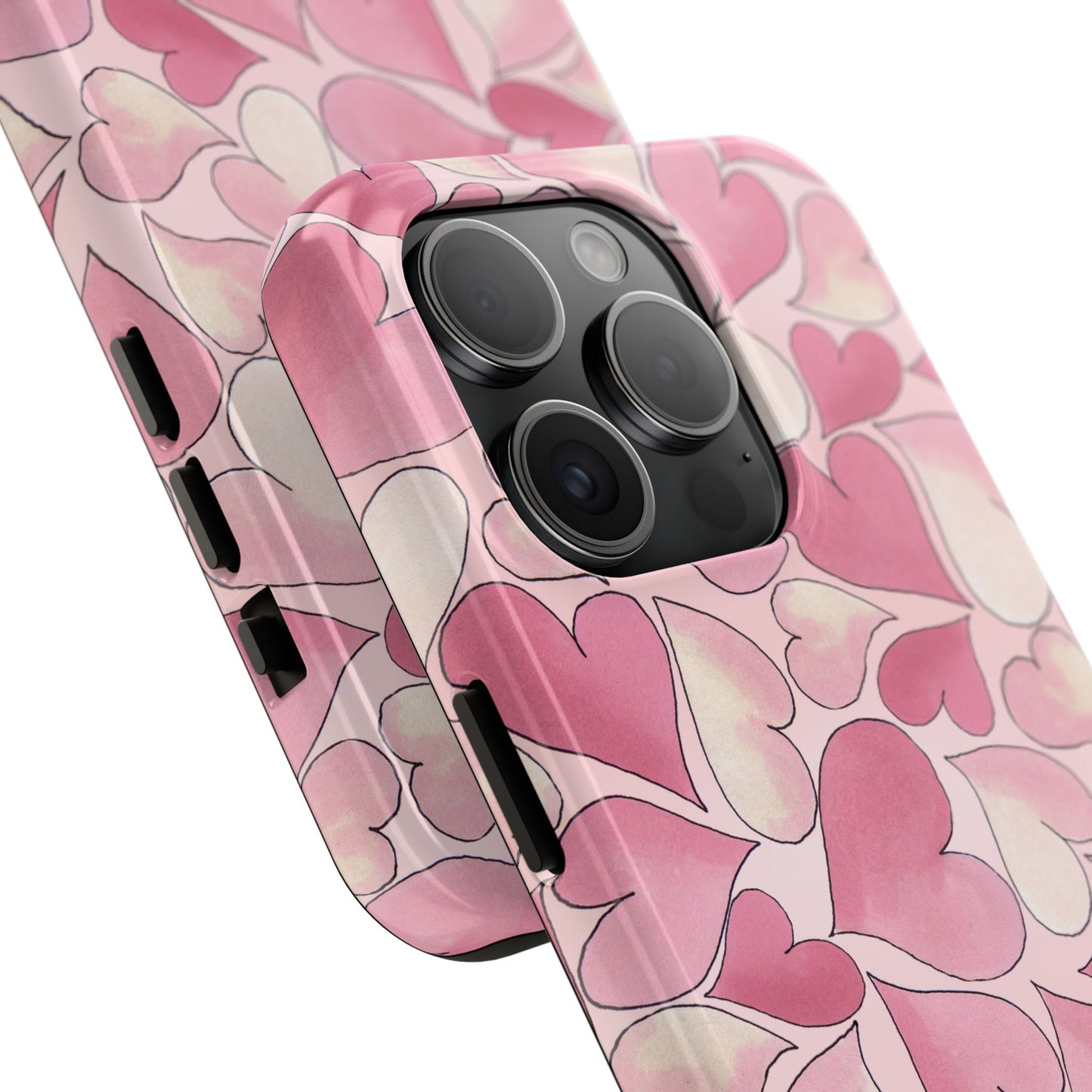 Hearts Pink Sky Phone Case