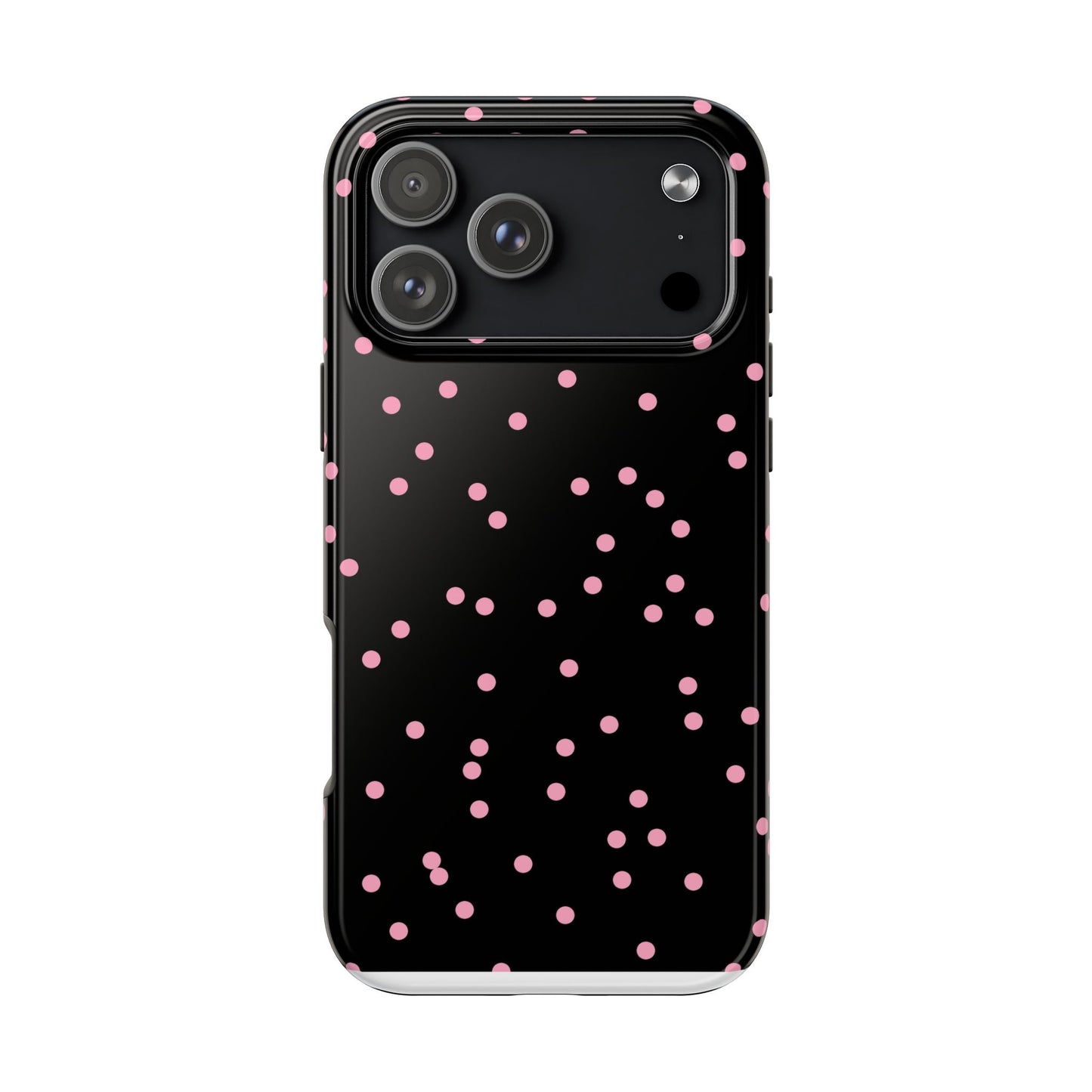 Space Dots Black / Pink Phone Case