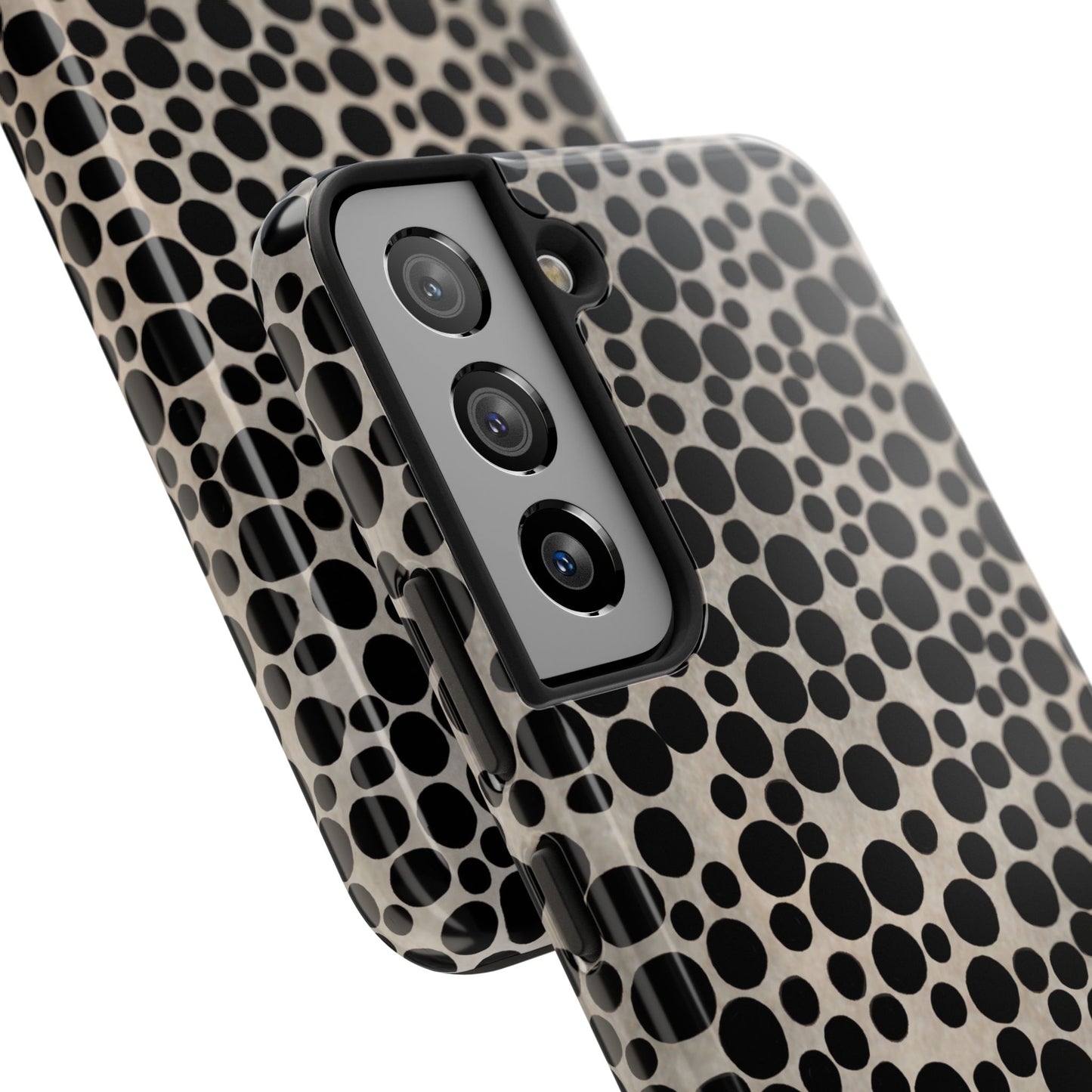Felt Dots Silver Phone Case