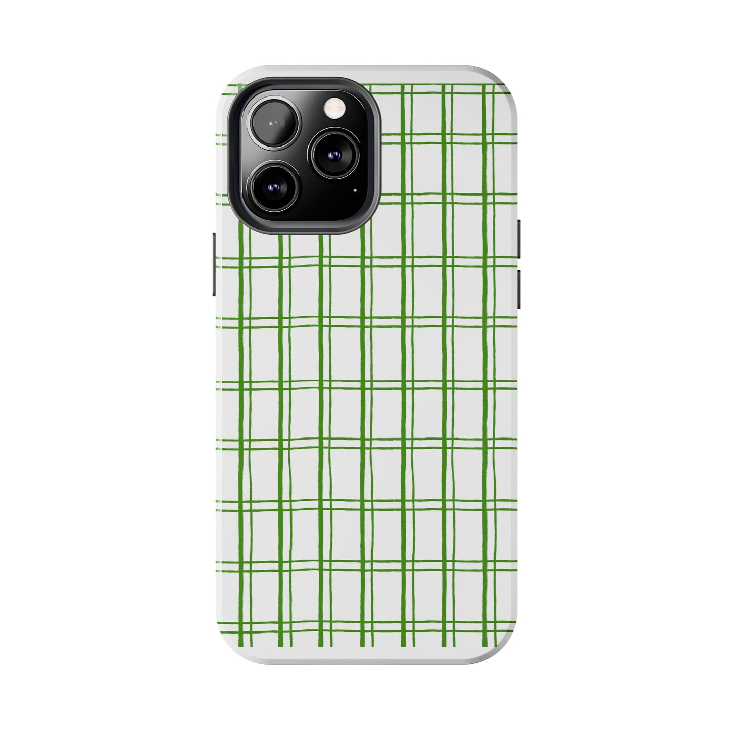 Little Plaid White / Green Phone Case