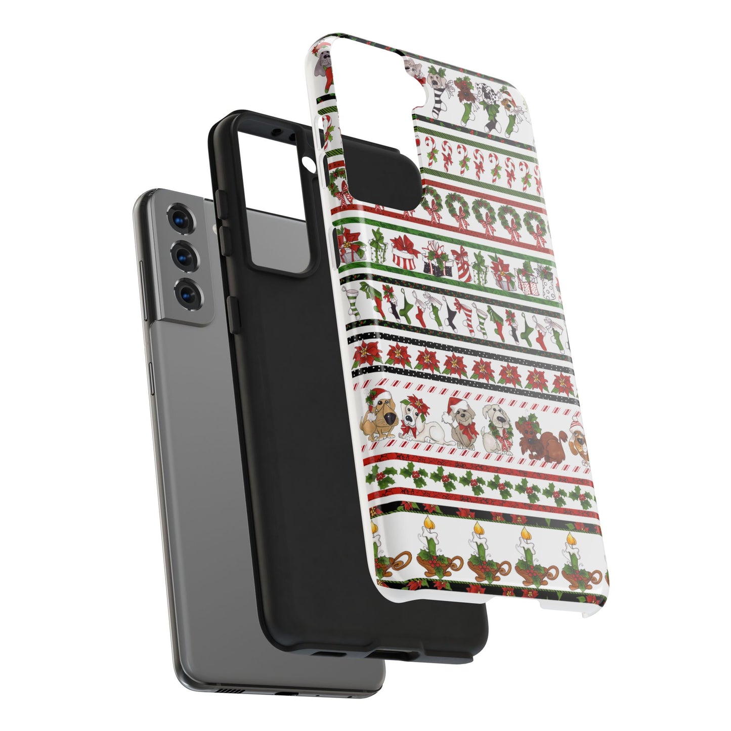 Holiday Borders White Phone Case