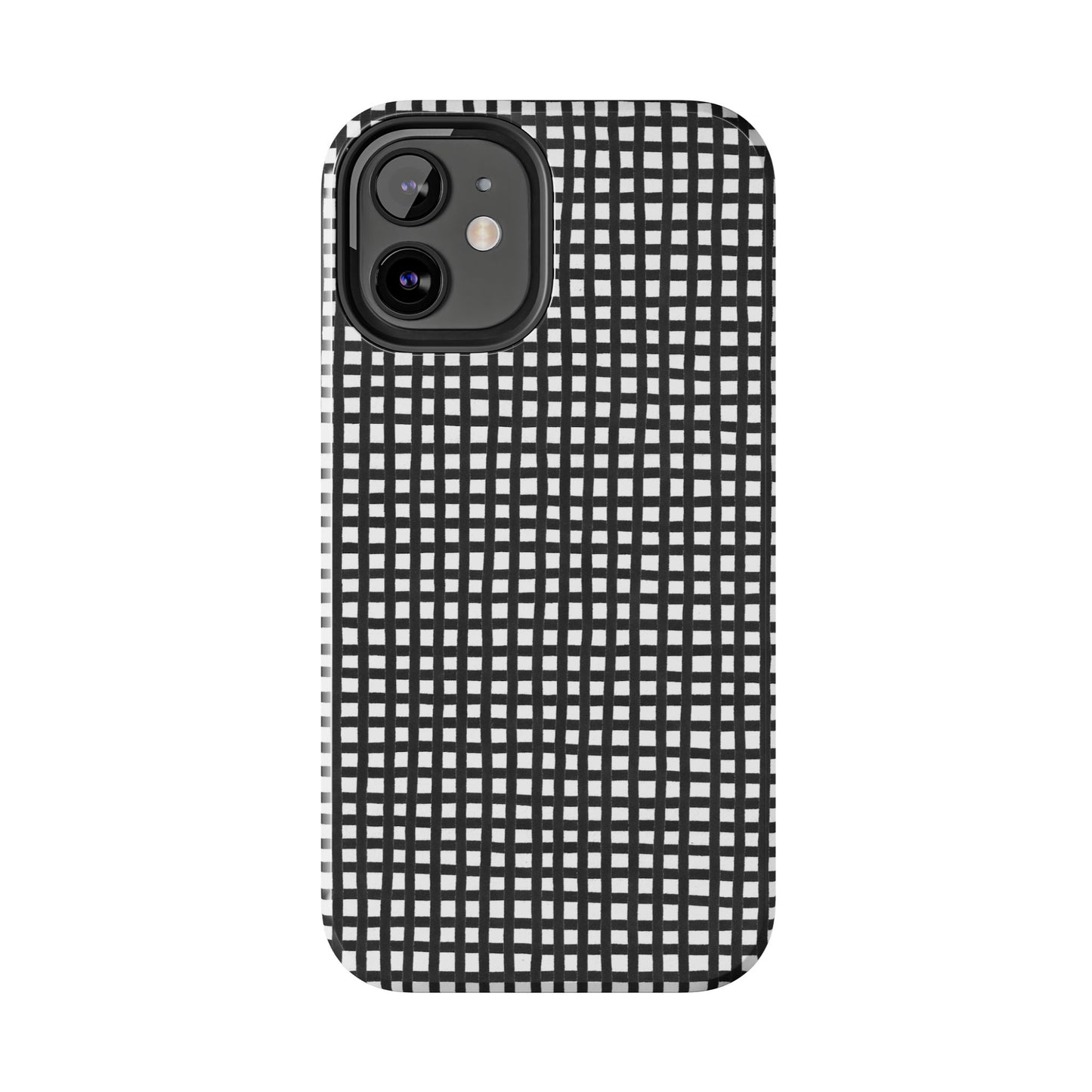 Chipper Check Black / White Phone Case