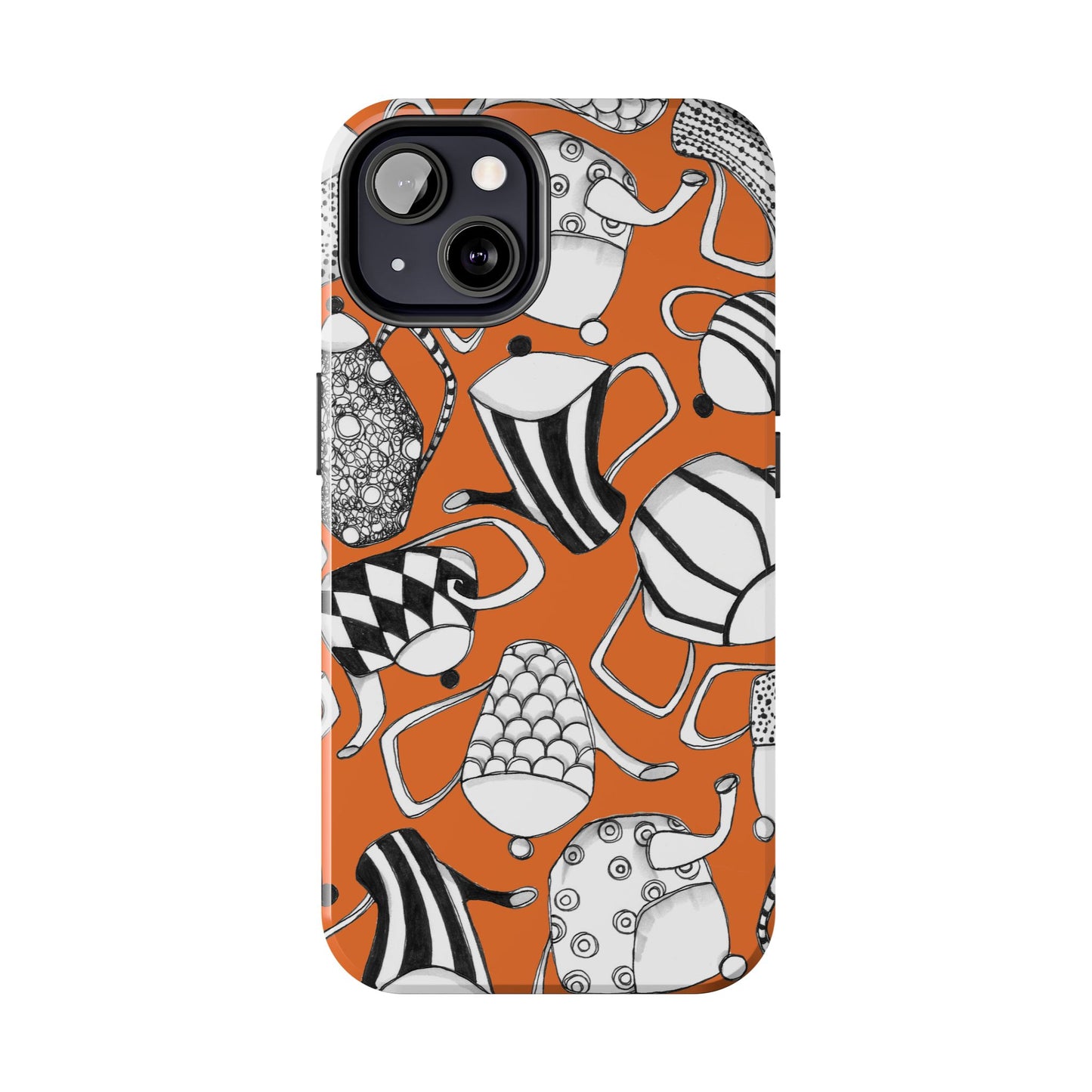 Coffee, Tea Anyone? Orange Phone Case