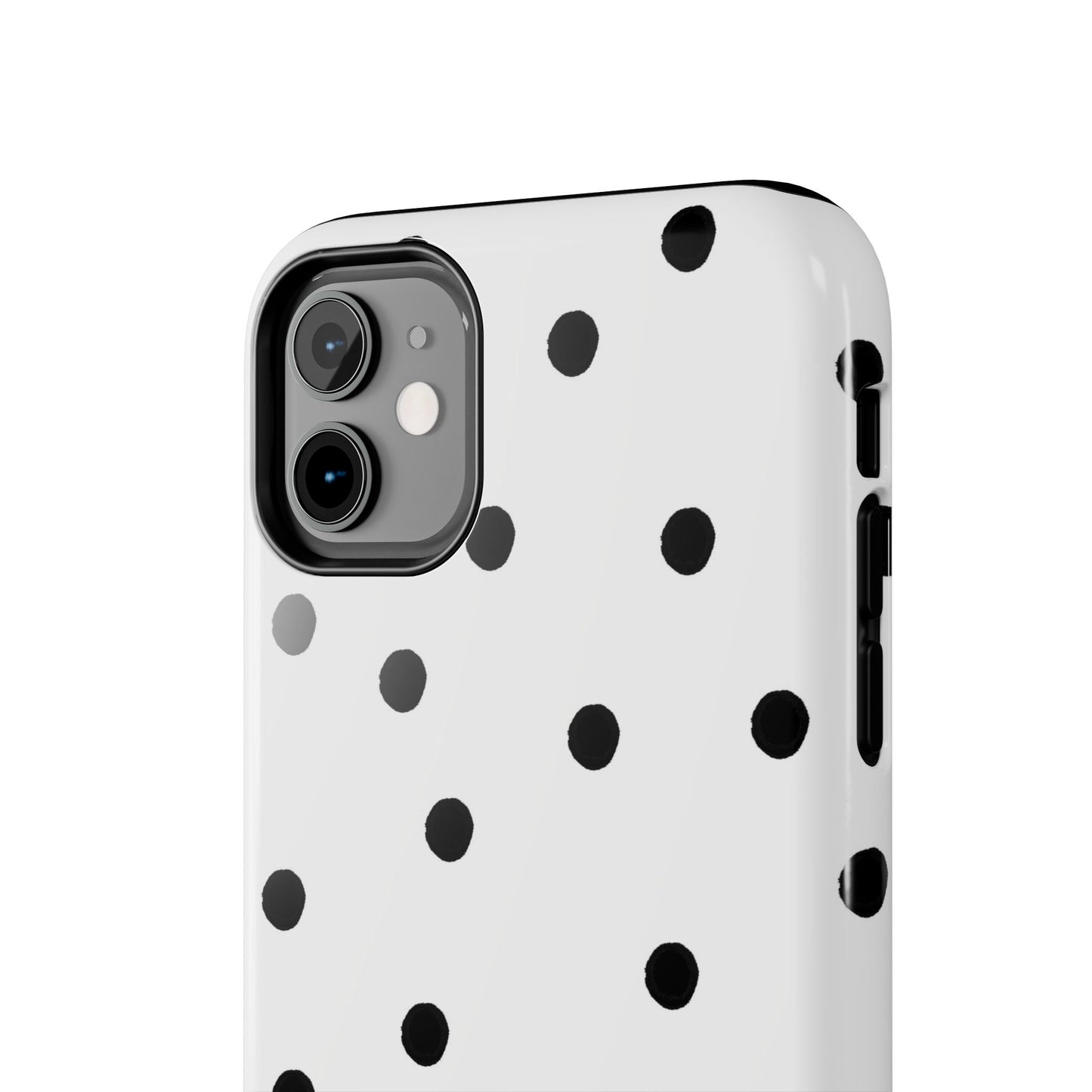 Space Dots White / Black Phone Case