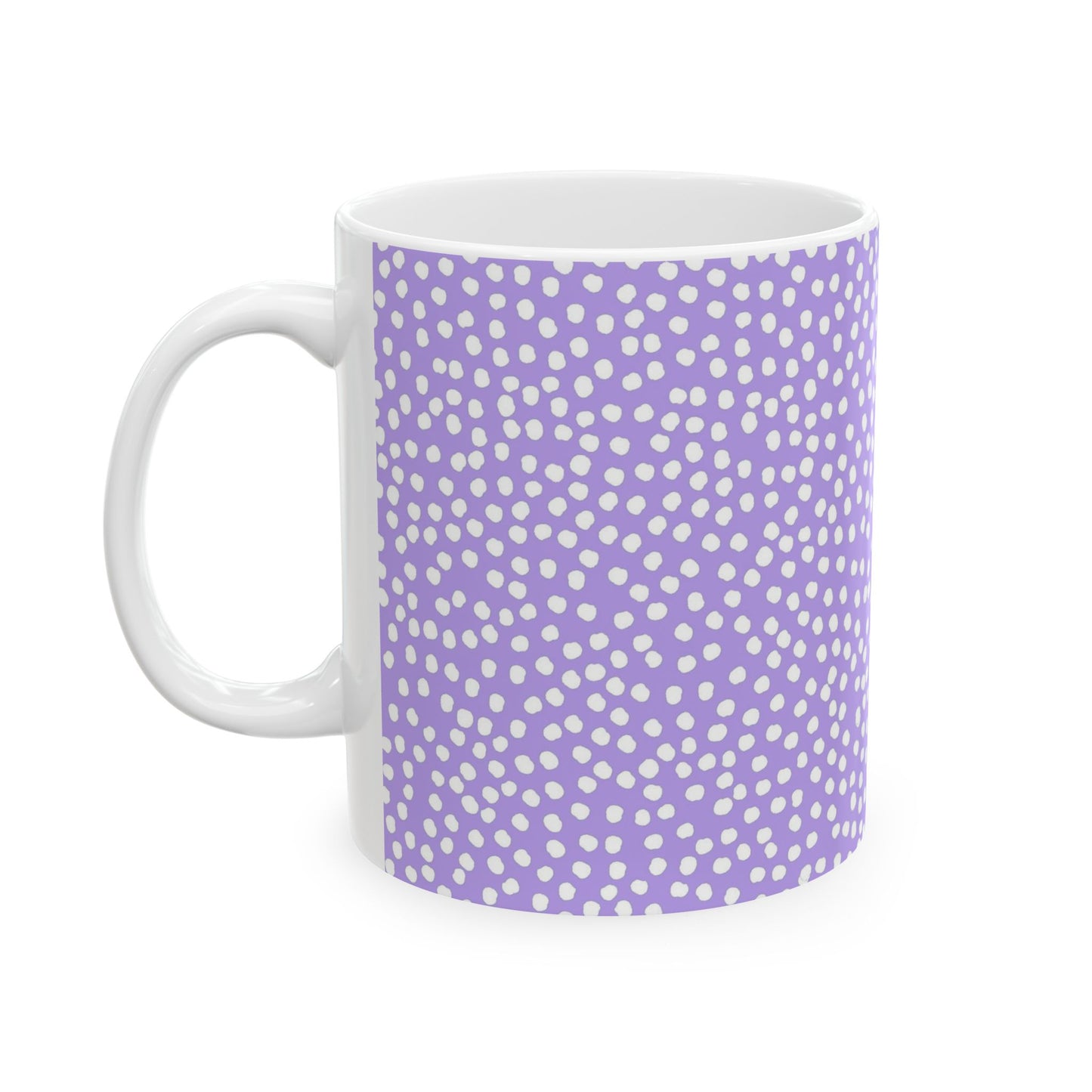 Bitty Dots Lilac / White Cup