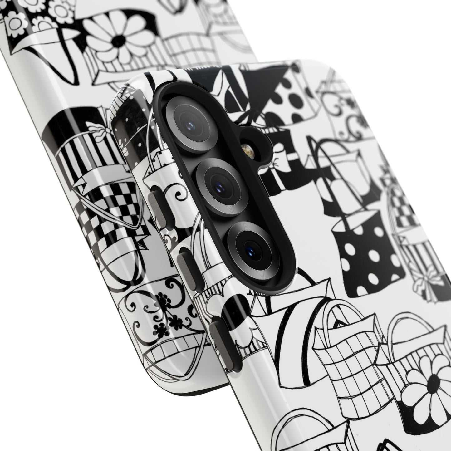 Totes White / Black Phone Case