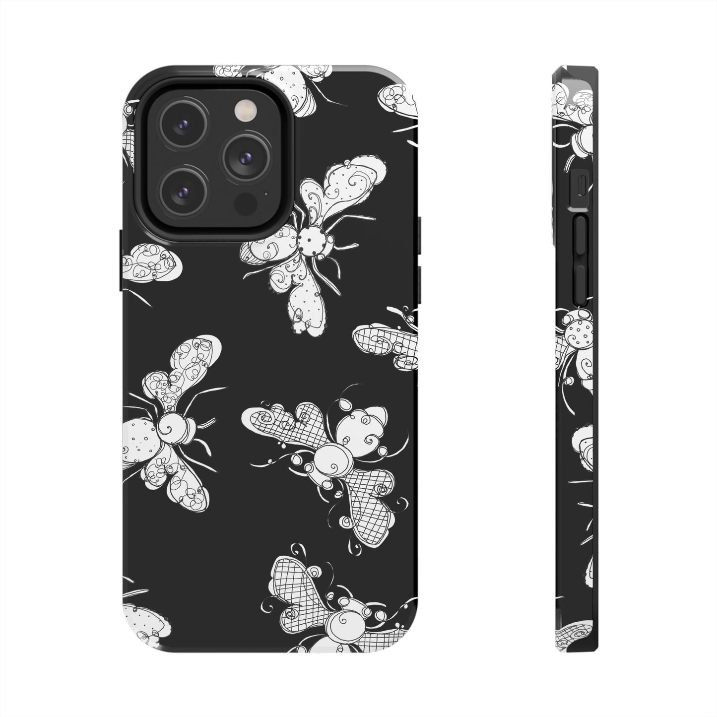 Busy Bee Black Phone Case