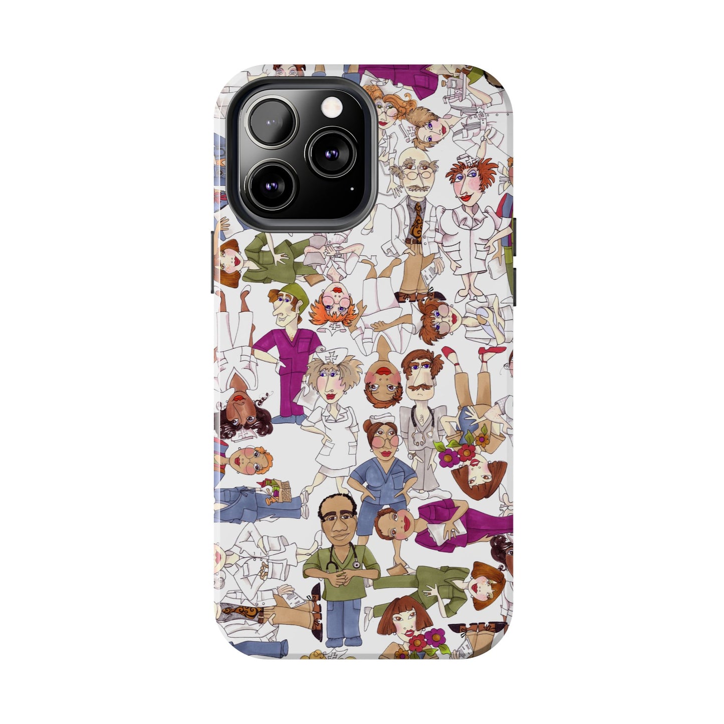 Diverse Nurse White Phone Case