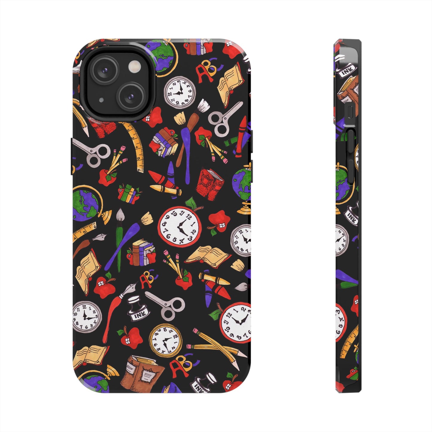 School Stuff Black Phone Case