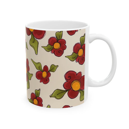 Chili Pepper Daisies Cup
