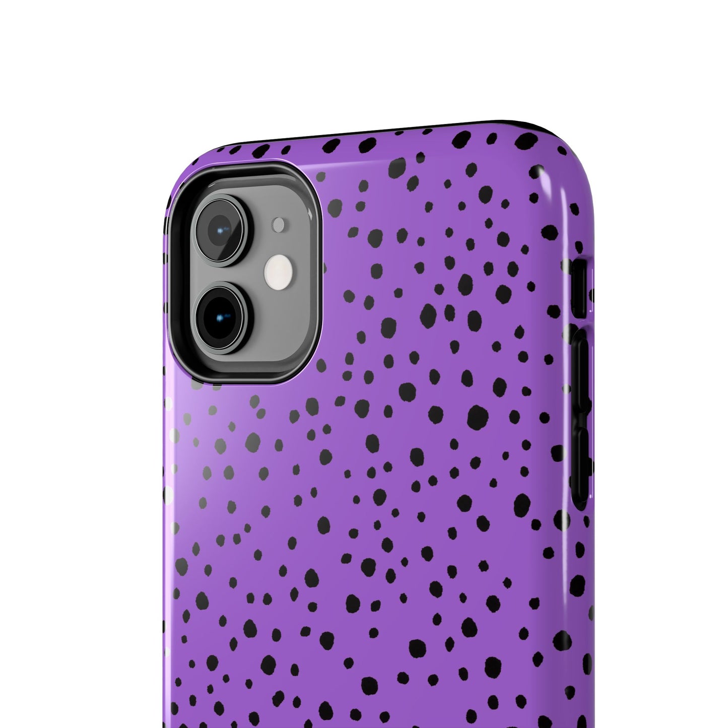 Pepper Dots Purple / Black Phone Case