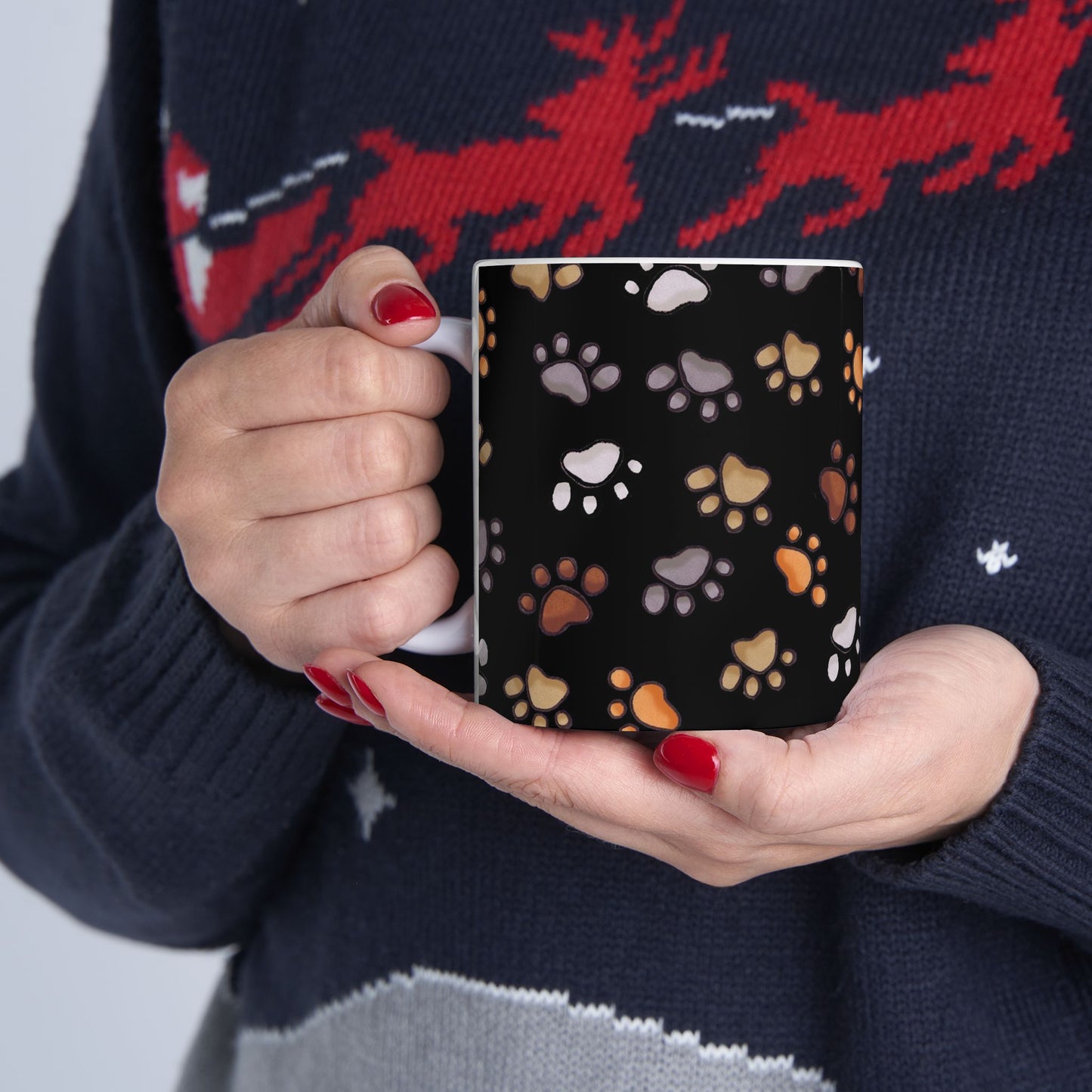 Puppy Paws Black Cup