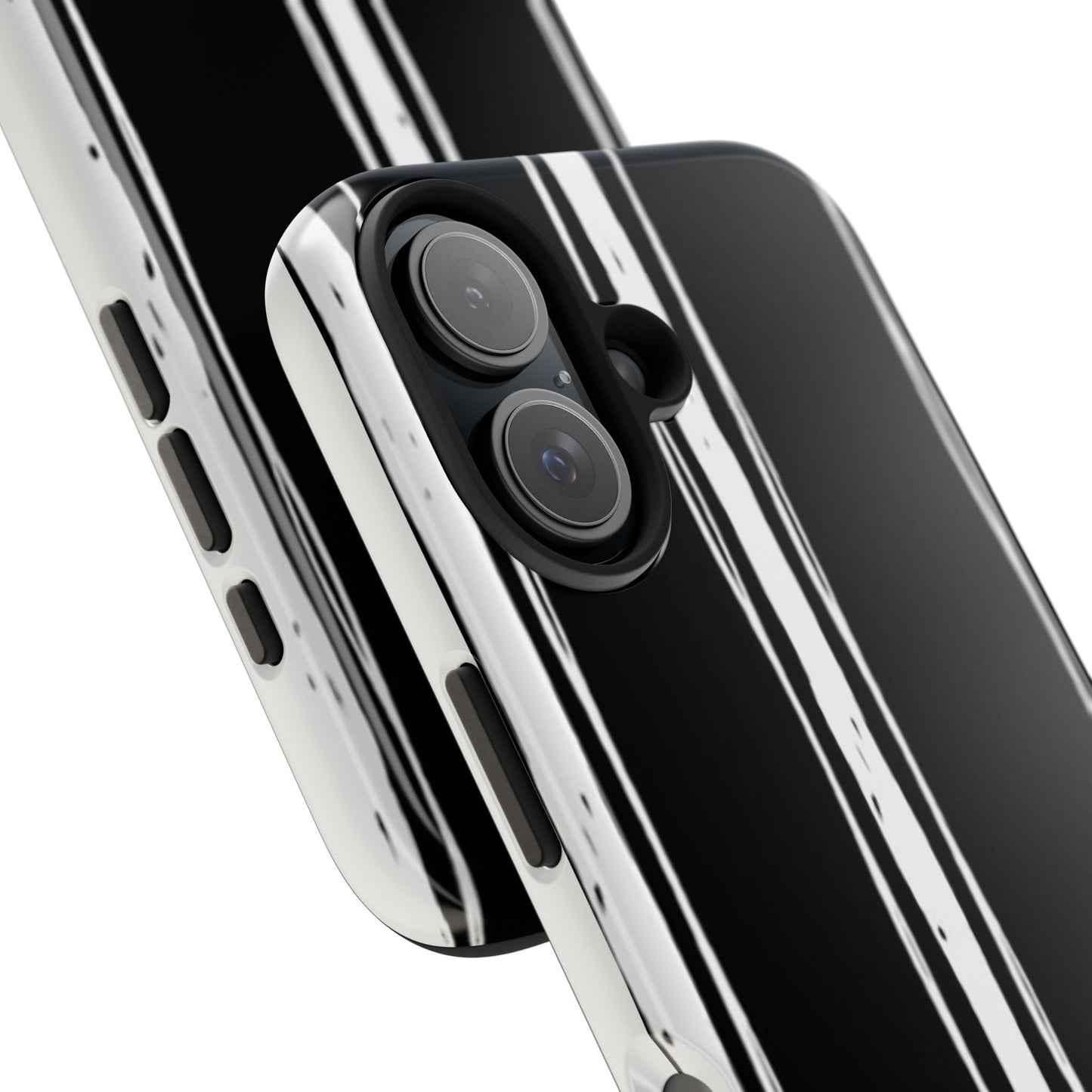 Black / White Stripe Phone Case