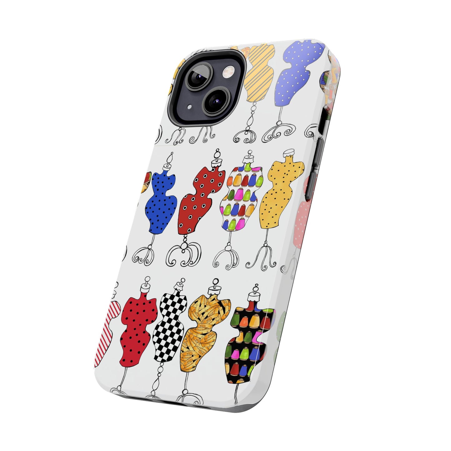 Go Figure White / Multi Phone Case