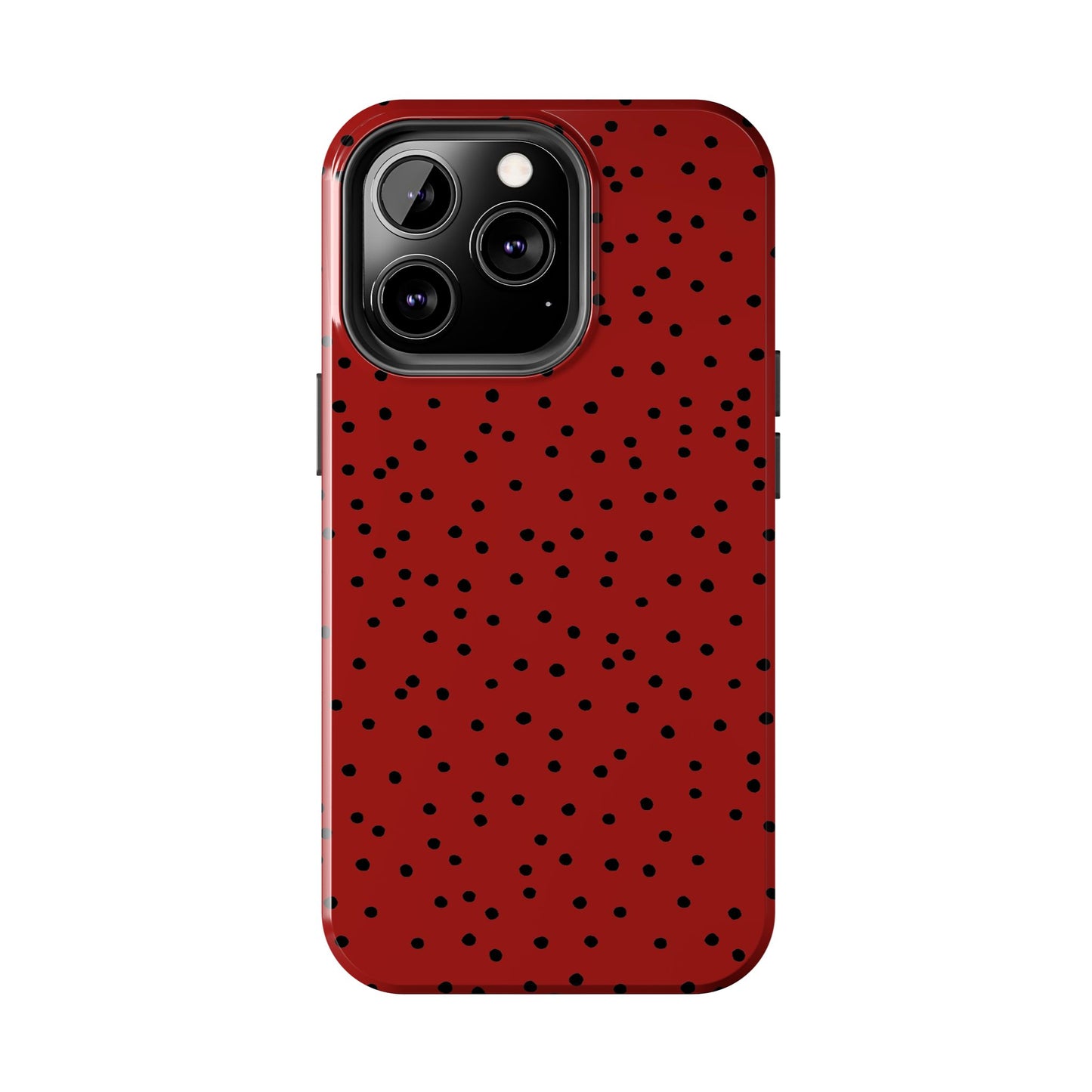 Dinky Dots Scarlett / Black Phone Case