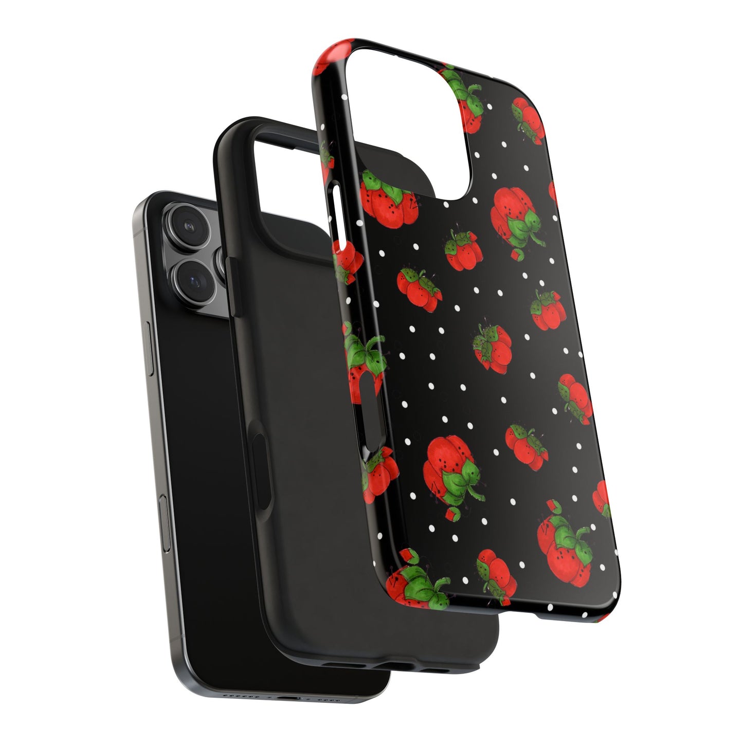 Pin Dots Black Phone Case