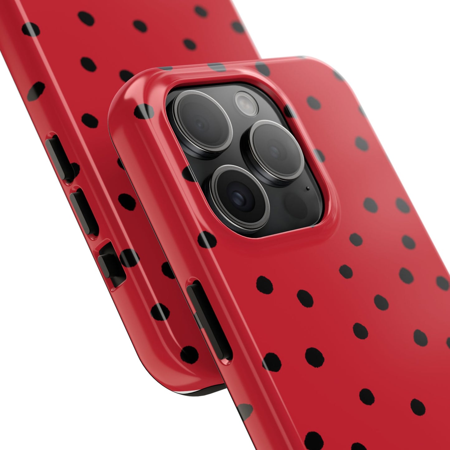 Dinky Dots Red / Black Phone Case