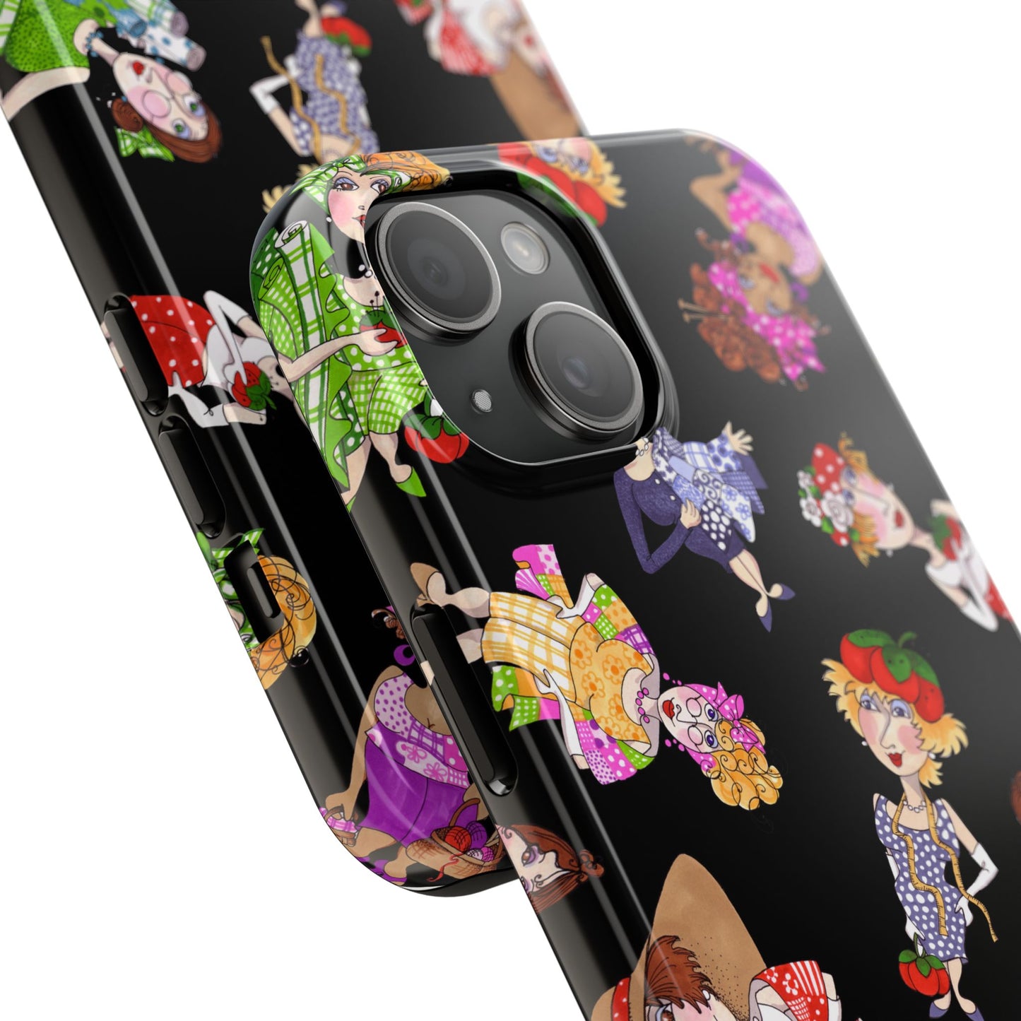 Fun Ladies Tossed Black Phone Case