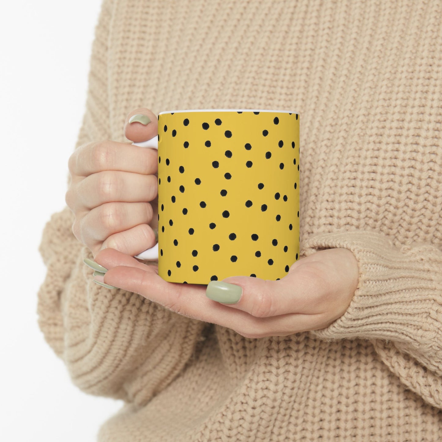 Dinky Dots Yellow / Black Cup