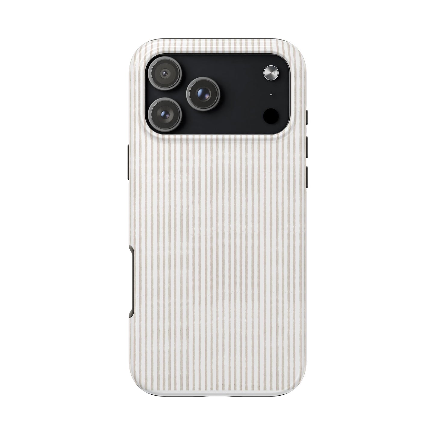 Stripe White / Gray Phone Case