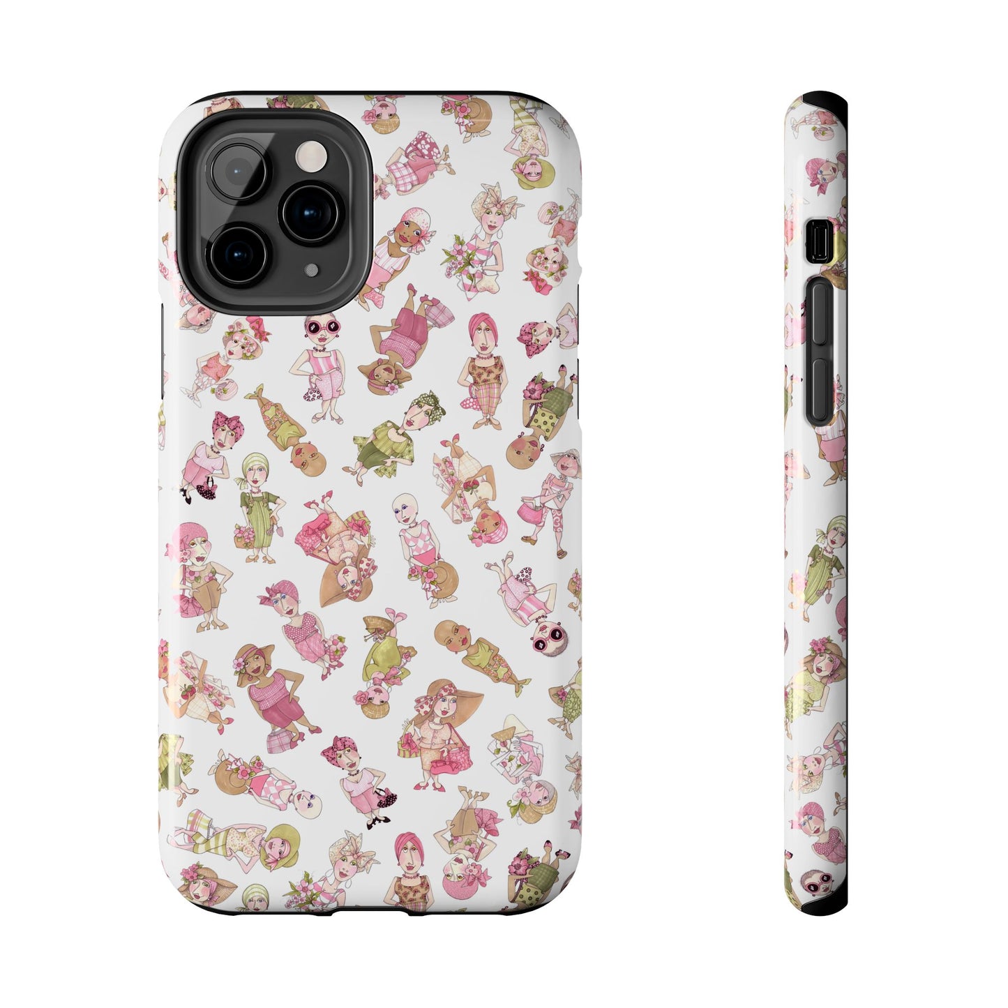 Tossed Ladies White Phone Case