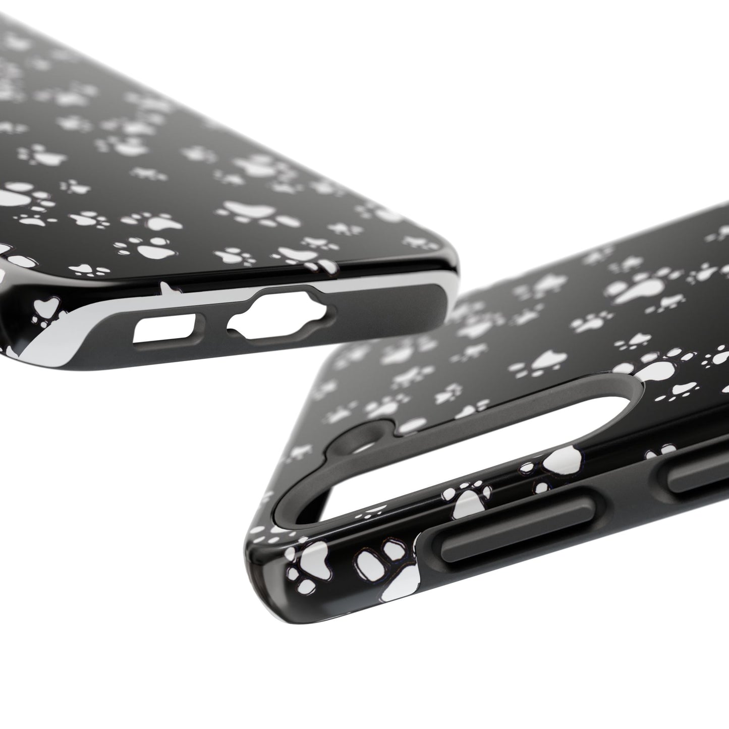 Paw Flakes Black Phone Case