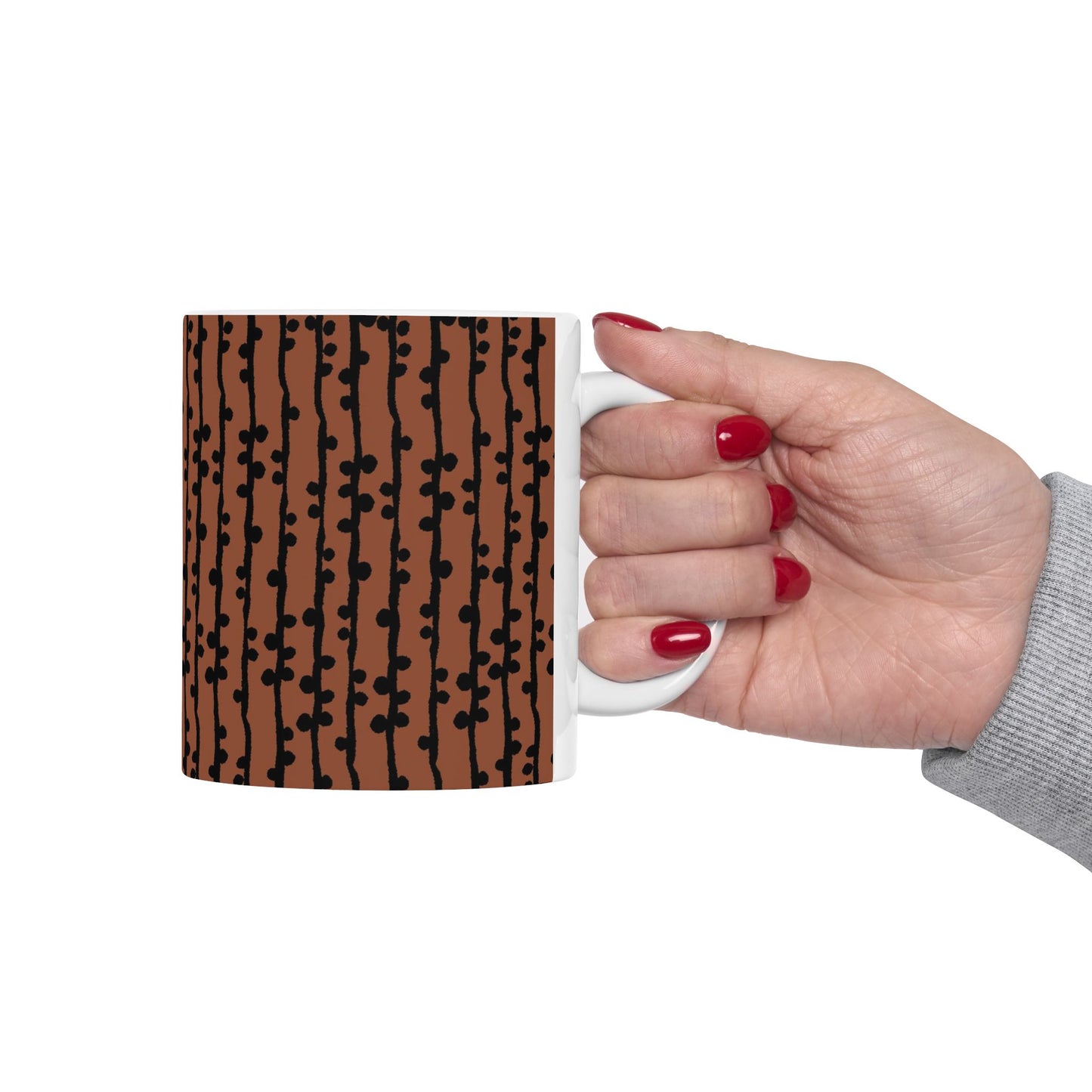 Loopy Stripe Brown Cup