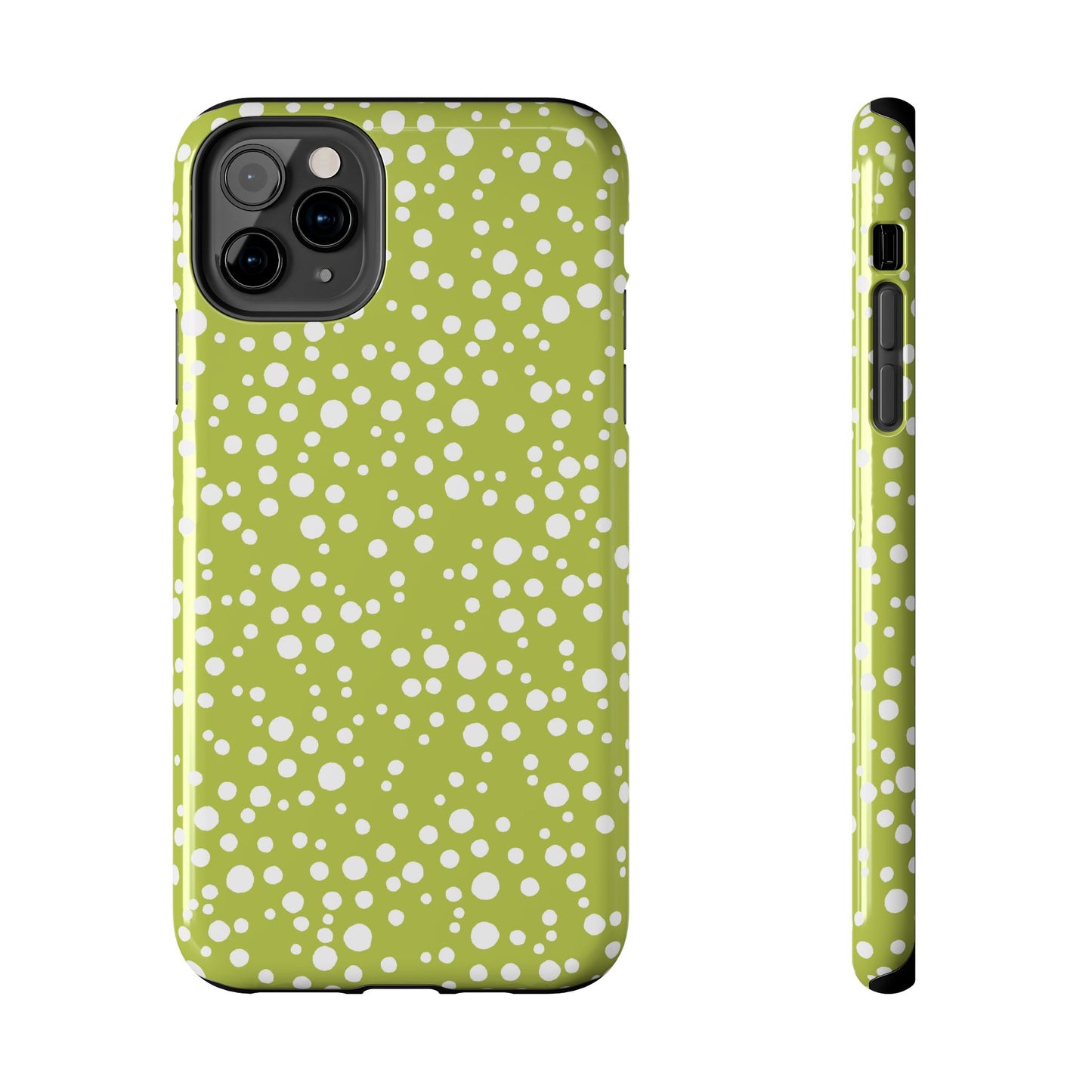 Balloon Dots Green / White Phone Case